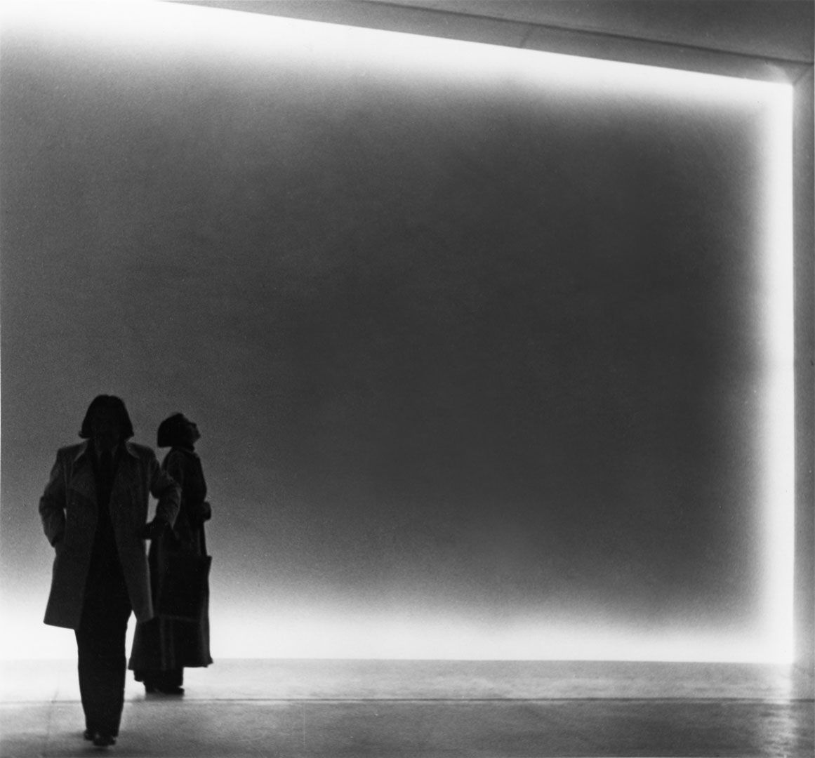 Installation view of a work by Doug Wheeler, titled Amsterdam Stedelijk Museum Installation (Environmental Light), dated 1969.