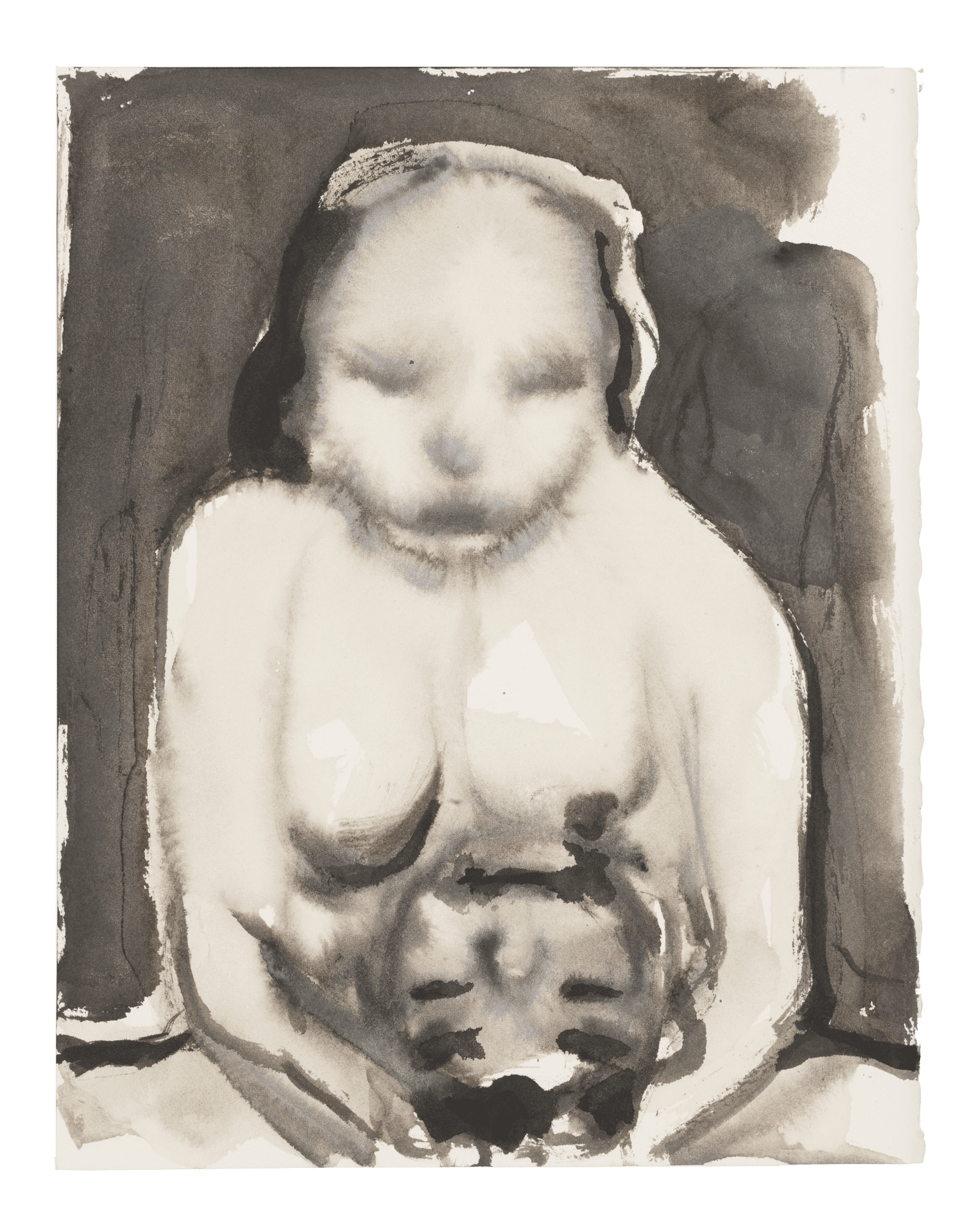 A drawing by Marlene Dumas, titled Venus pleads, dated 2015 to 2016.