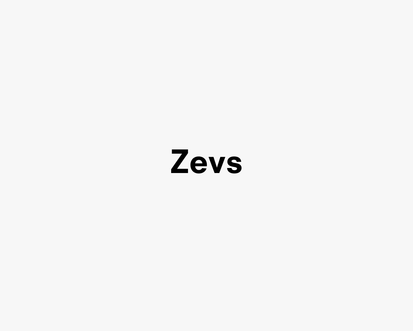 Text description reading Zevs