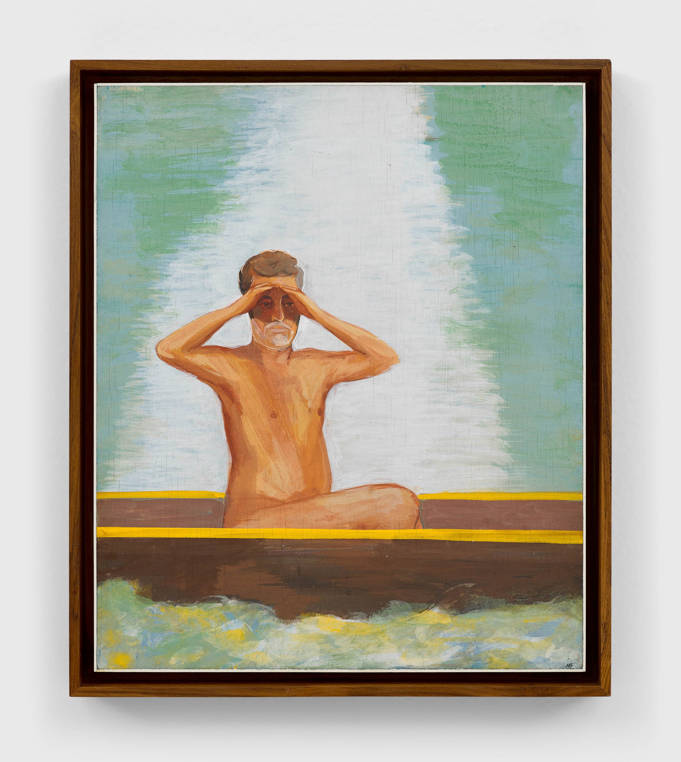 A casein on board artwork by Mahesh Baliga, titled Dream, dated 2022.