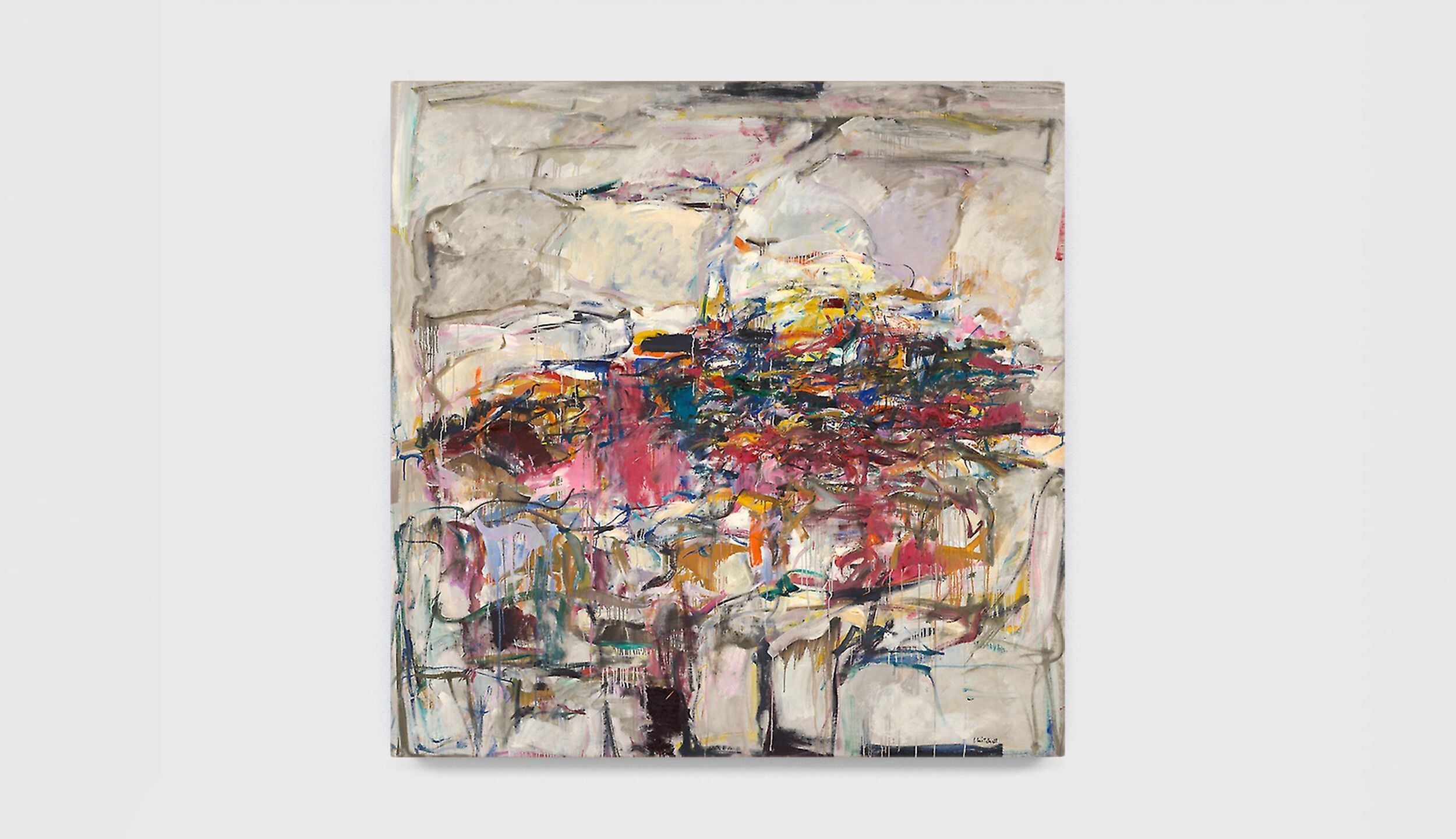 A painting by Joan Mitchell, titled City Landscape, dated 1955.