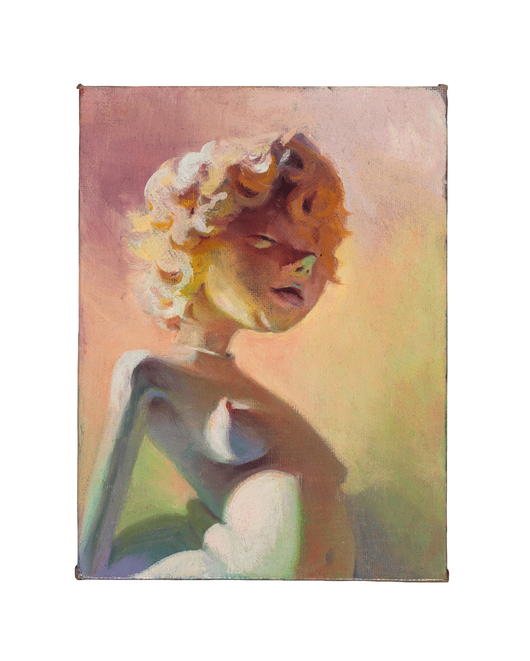 A painting by Lisa Yuskavage, titled Foodeater, dated 1996.