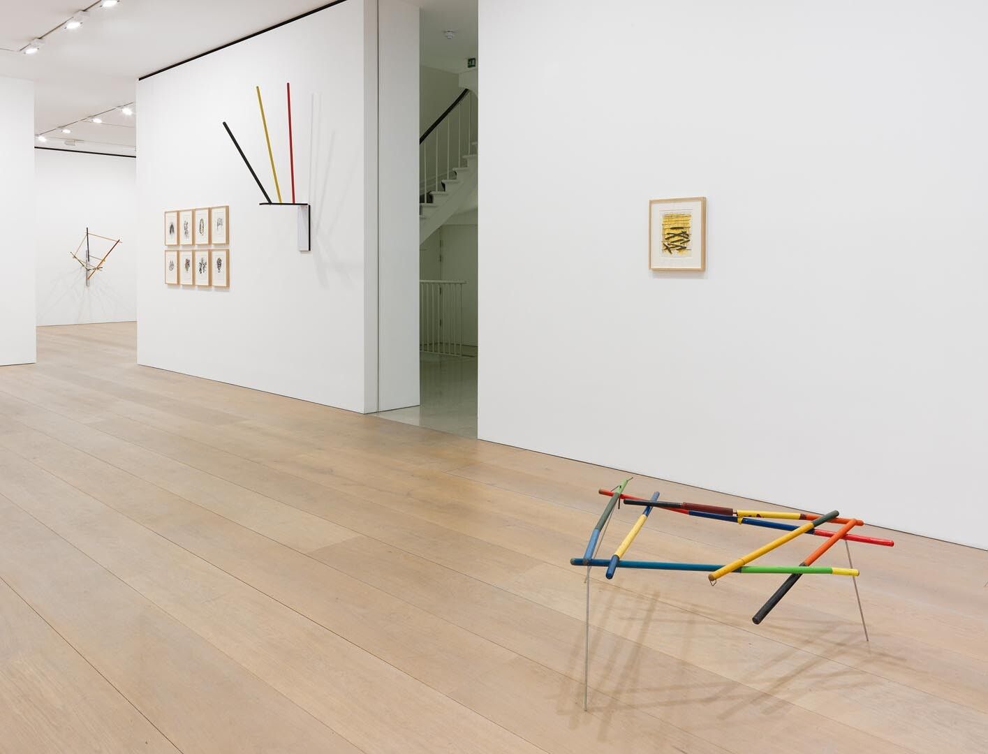 Installation view of the exhibition Al Taylor, at David Zwirner in London, dated 2014.
