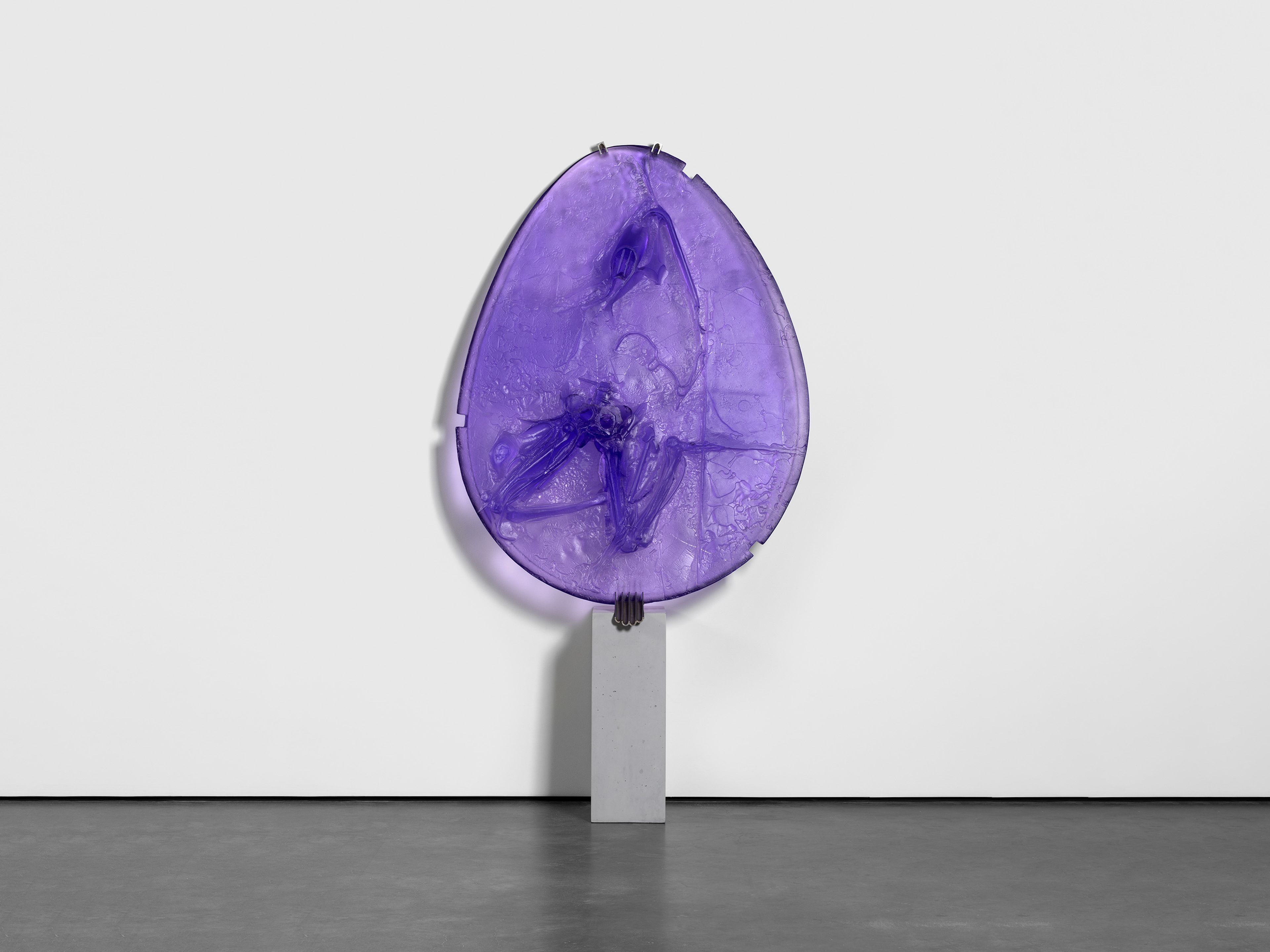 A sculpture by Andra Ursuta, titled Private Dancer (Purple), dated 2025.