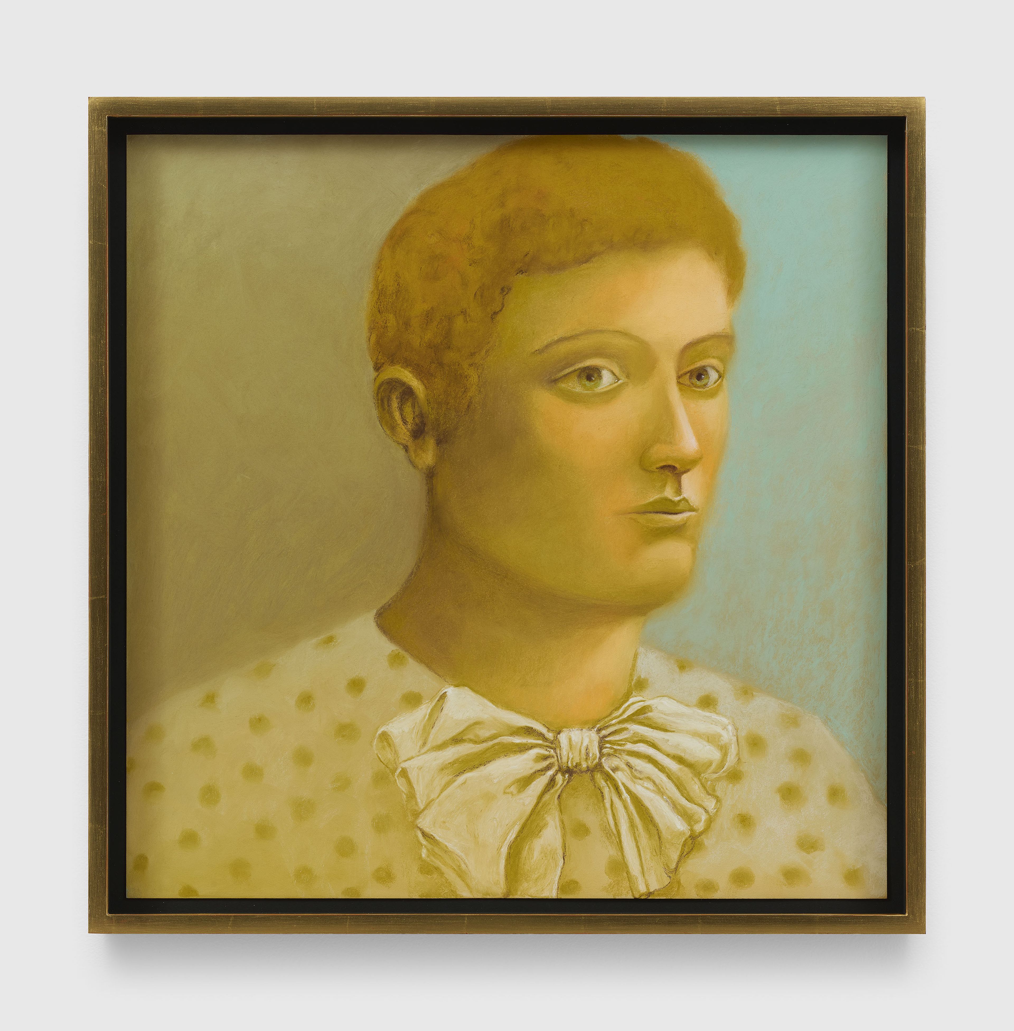 A drawing by Nicolas Party, titled Portrait, dated 2025.