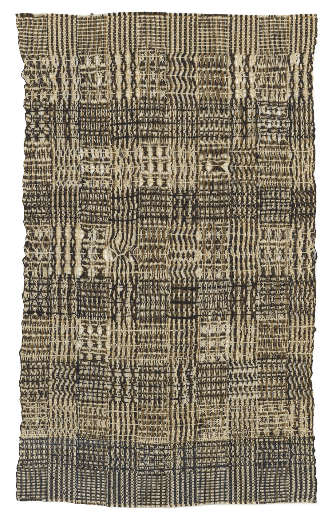 An untitled textile by Anni Albers, dated 1950.