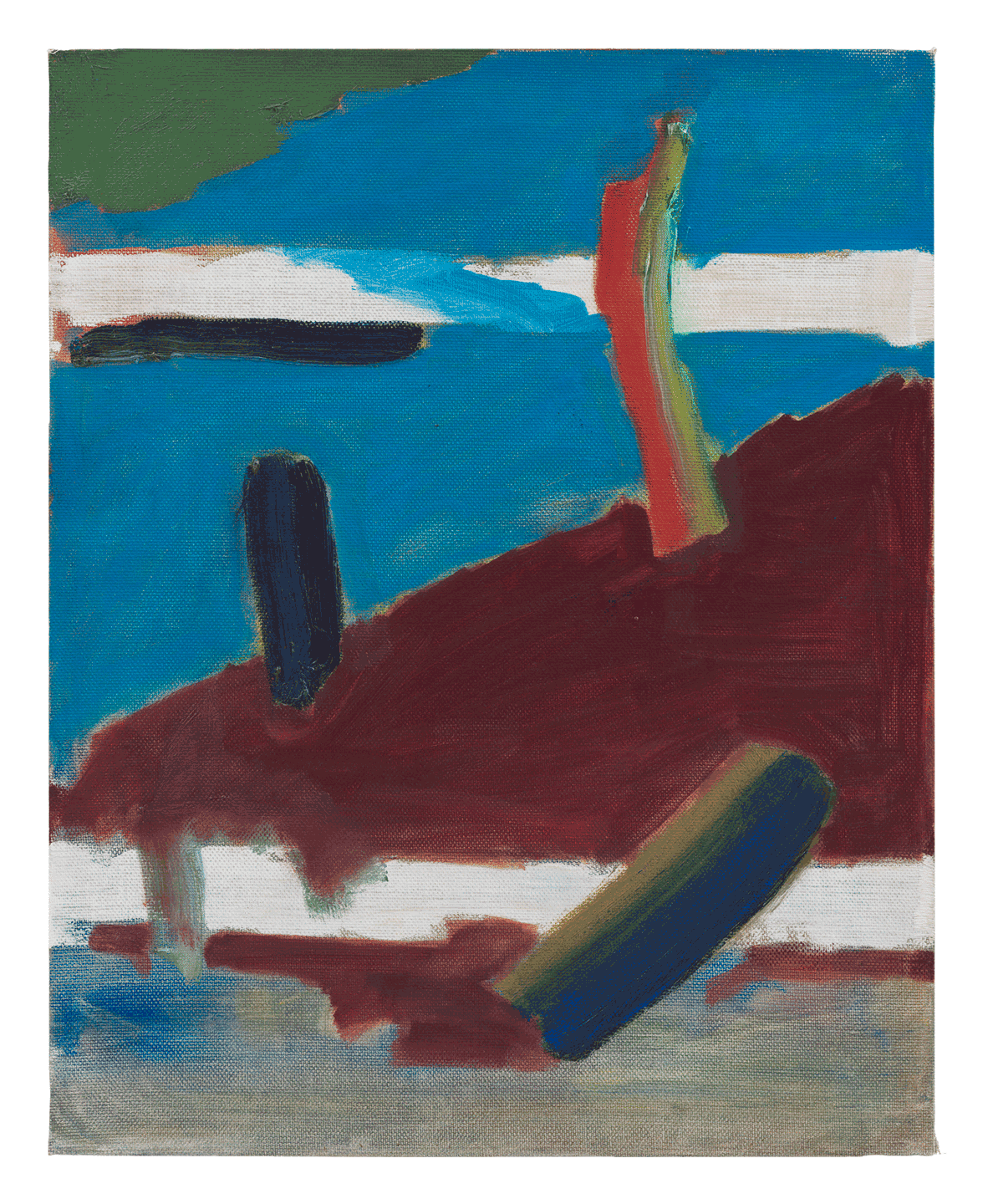 An oil painting on canvas by Raoul De Keyser, titled Hellpoort 8 (Gates of Hell 8), dated 1985.
