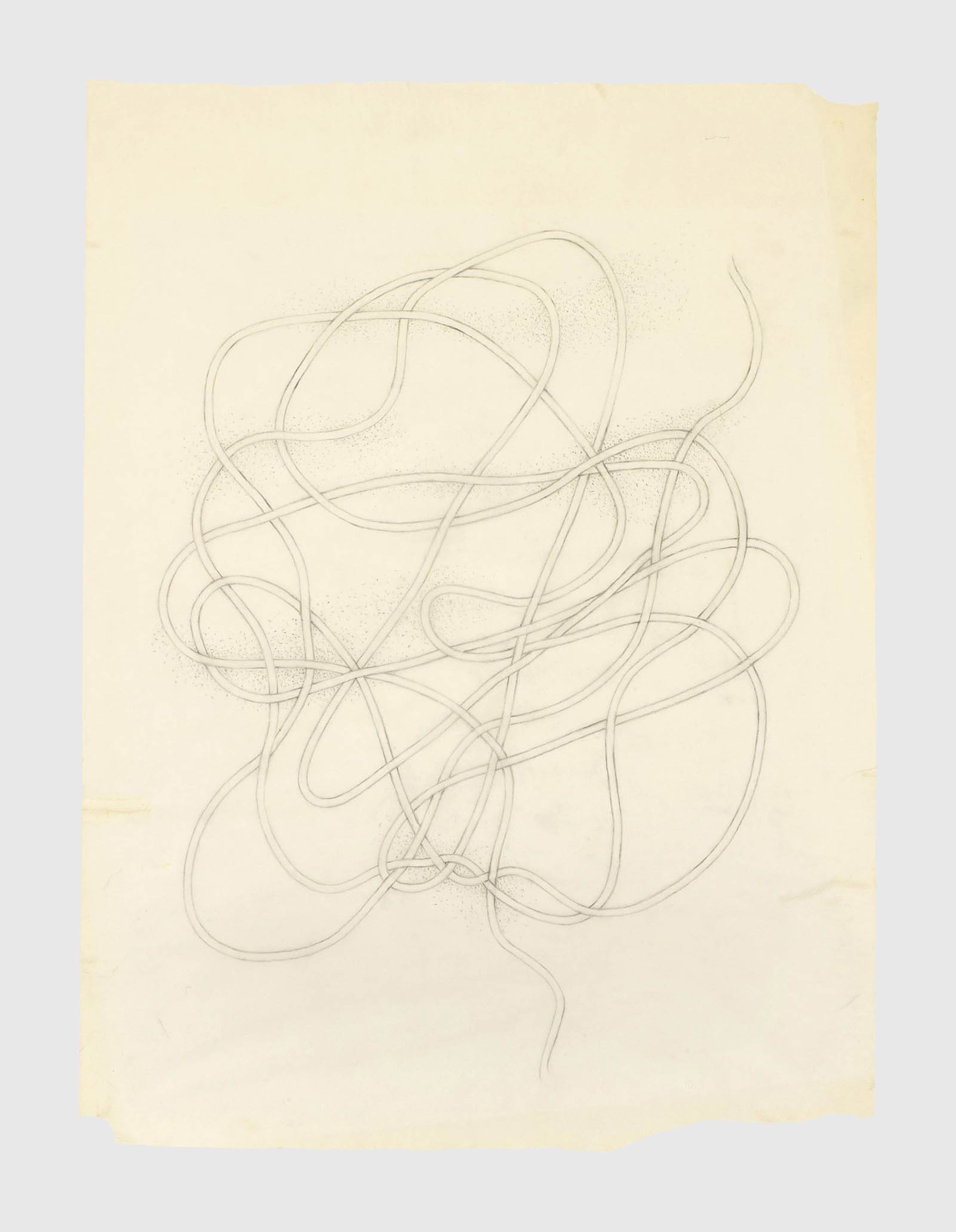 A drawing by Anni Albers, titled Drawing for a knot, dated 1947.