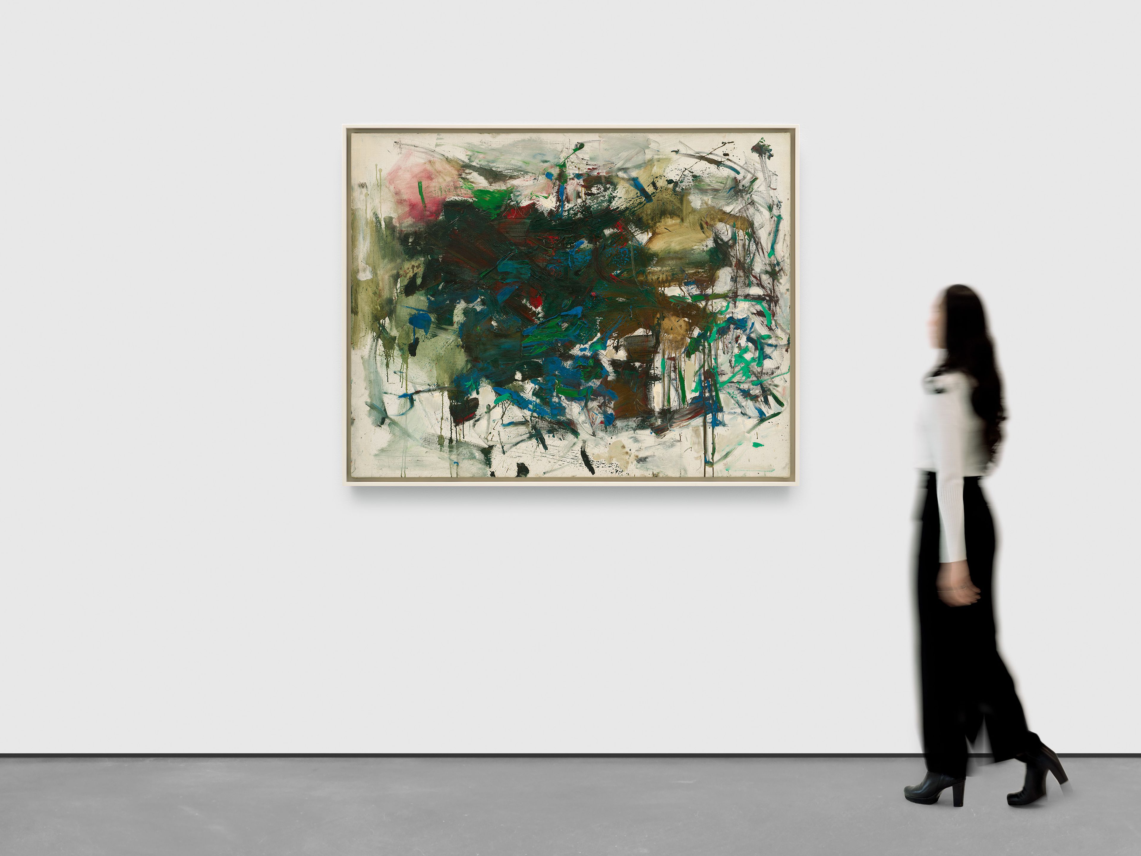 An untitled painting by Joan Mitchell, dated circa 1963.