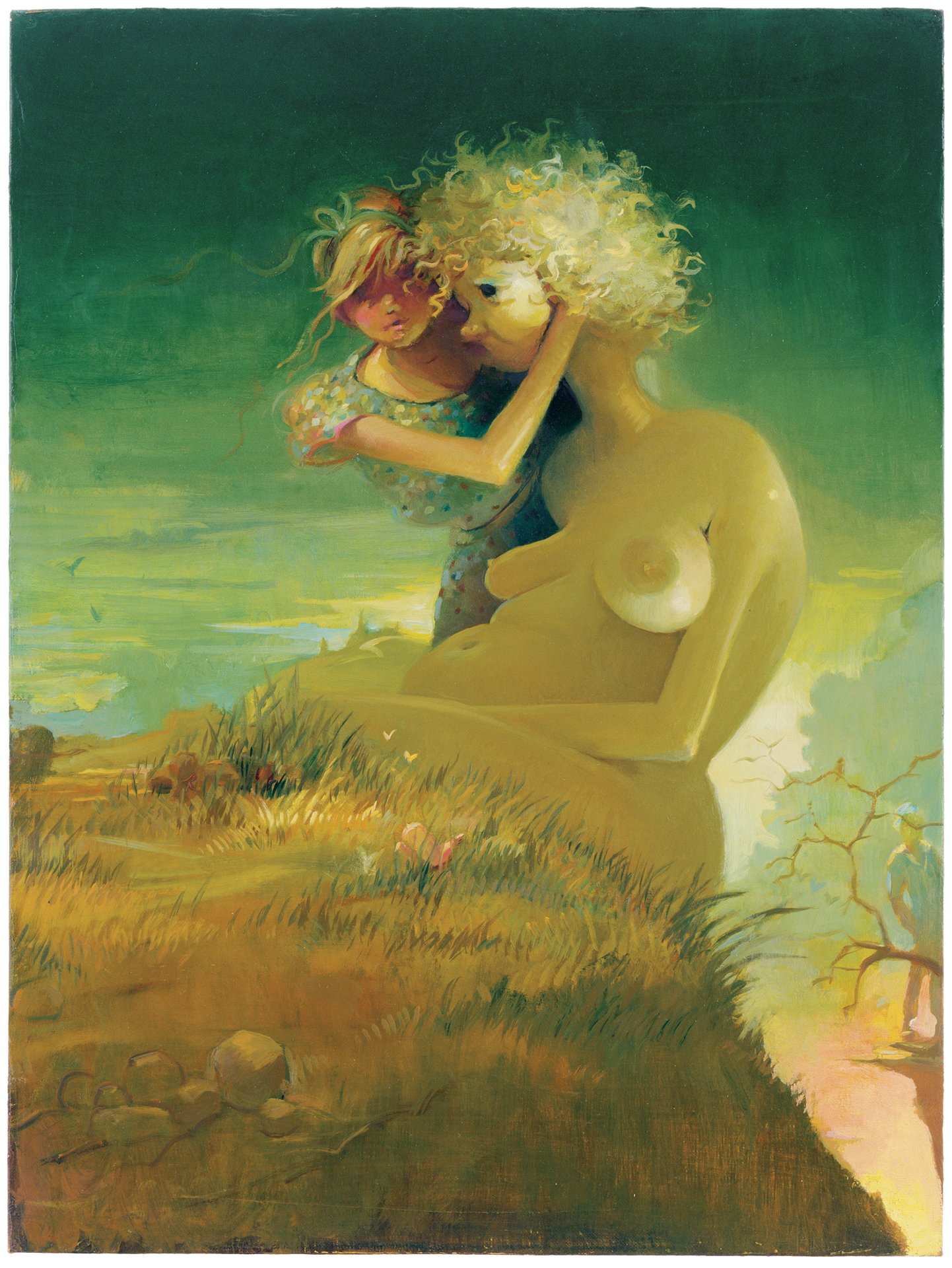 A painting by Lisa Yuskavage, titled Painted Things, dated 2006.