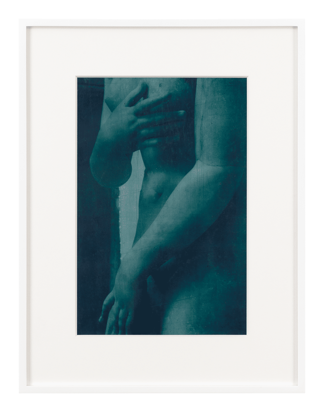An electrostatic print with oil pigment on polyester by James Welling, titled Aphrodite, dated 2020.