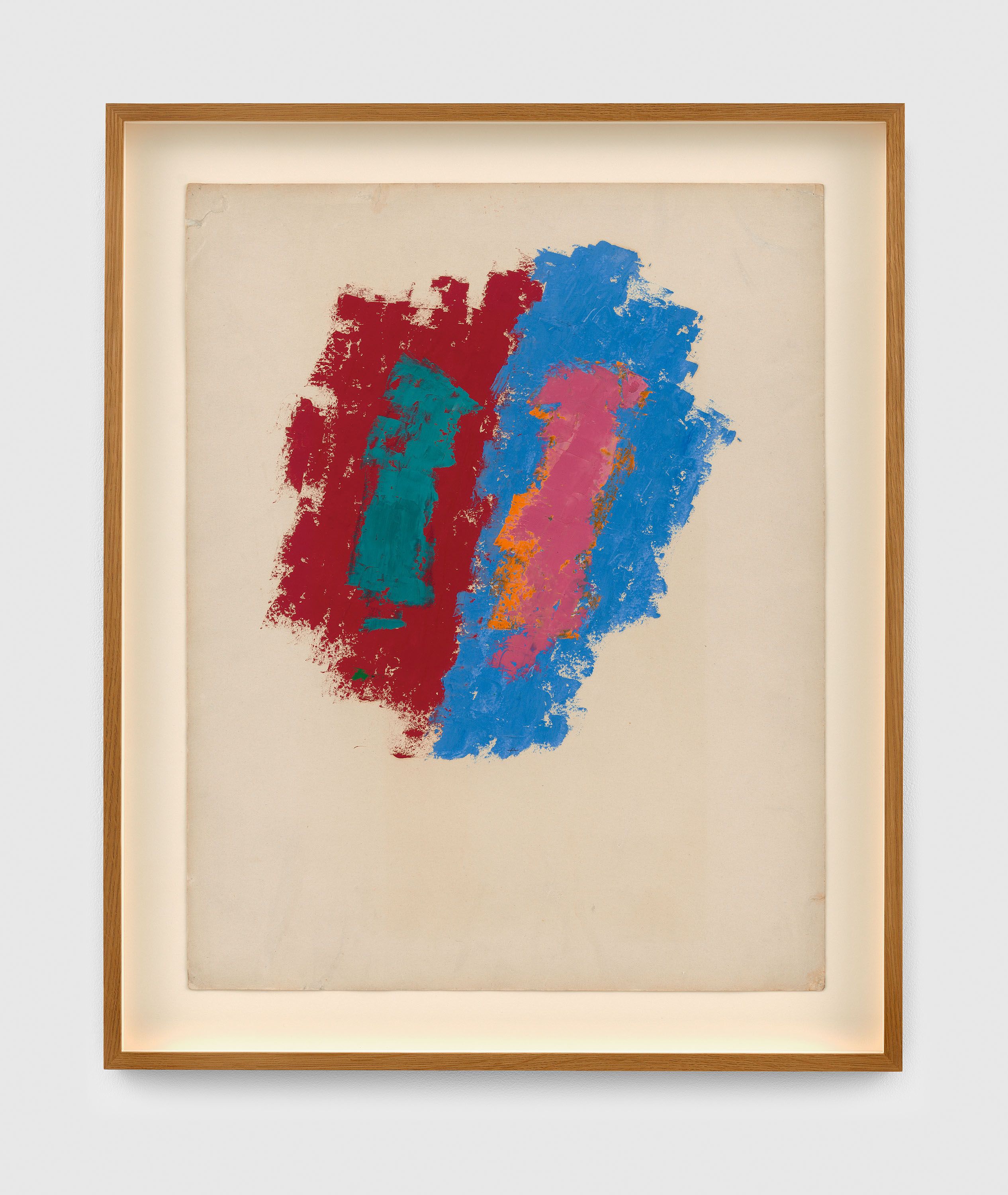 A drawing by Josef Albers, titled Study for Untitled Abstraction (Painting on Victrola Gramophone Cover), circa 1940.