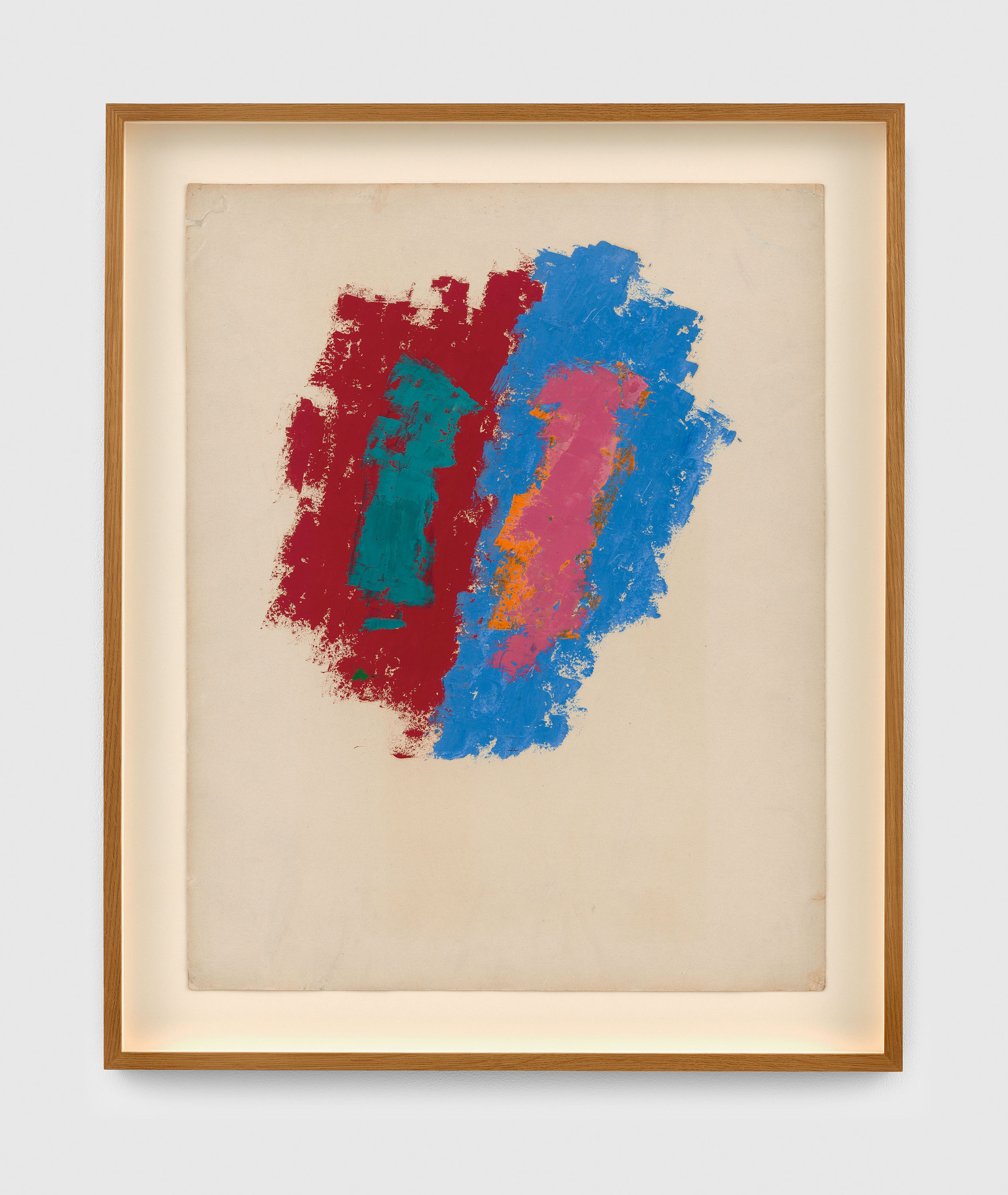 A drawing by Josef Albers, titled Study for Untitled Abstraction (Painting on Victrola Gramophone Cover), circa 1940.