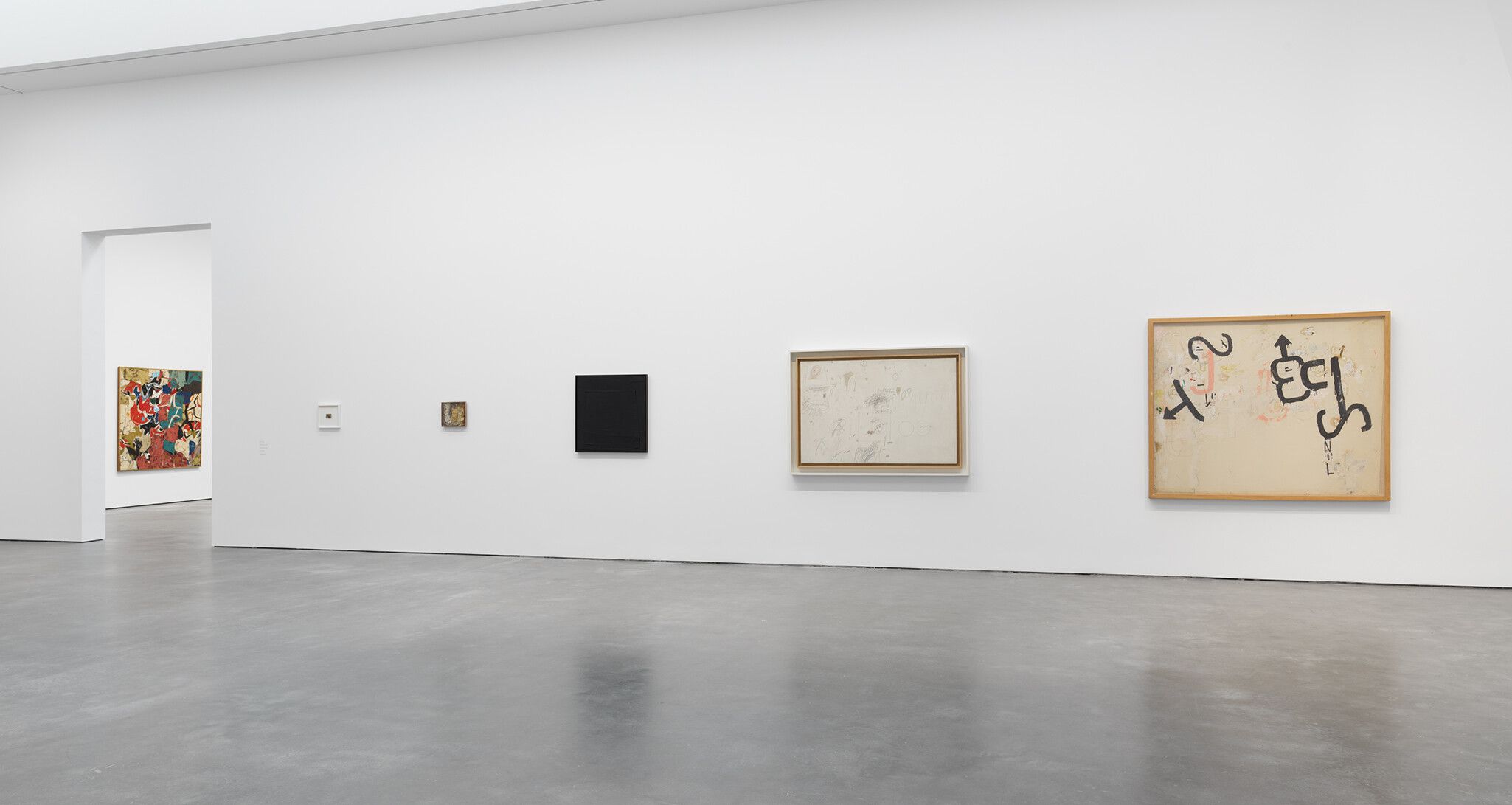 An installation view from the exhibition "Roma/New York," at David Zwirner, in New York, dated 2023.