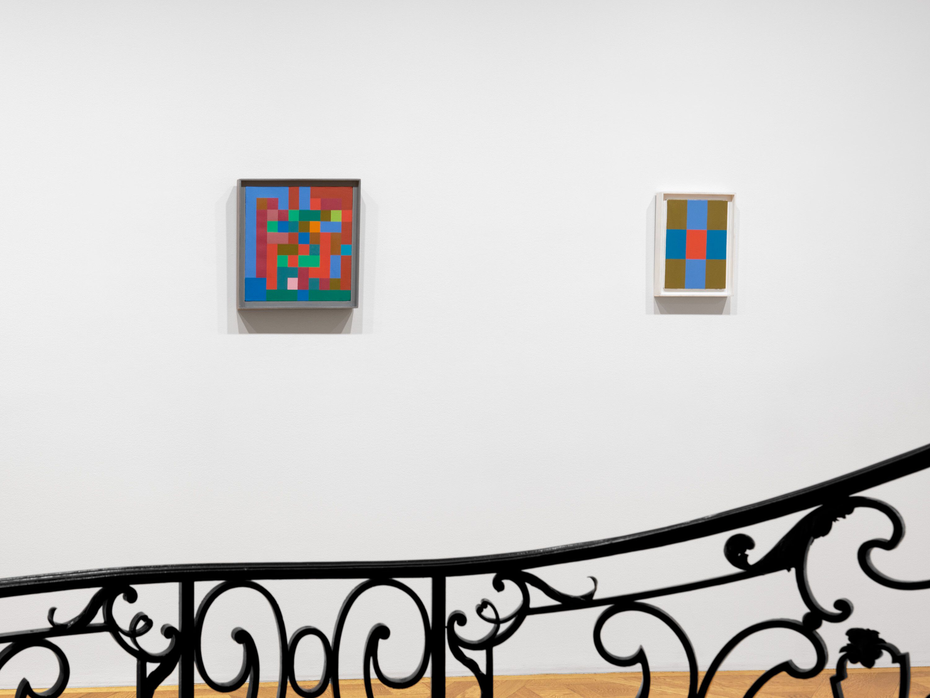 Installation view of the exhibition "Ad Reinhardt" at David Zwirner on 69th street in New York, dated 2023