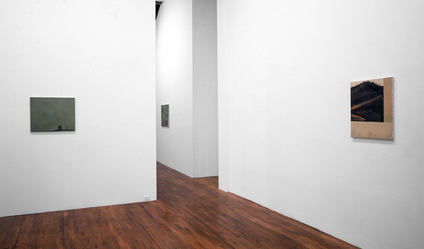 An installation view of the exhibition Luc Tuymans: Superstition, at David Zwirner New York, dated 1995.
