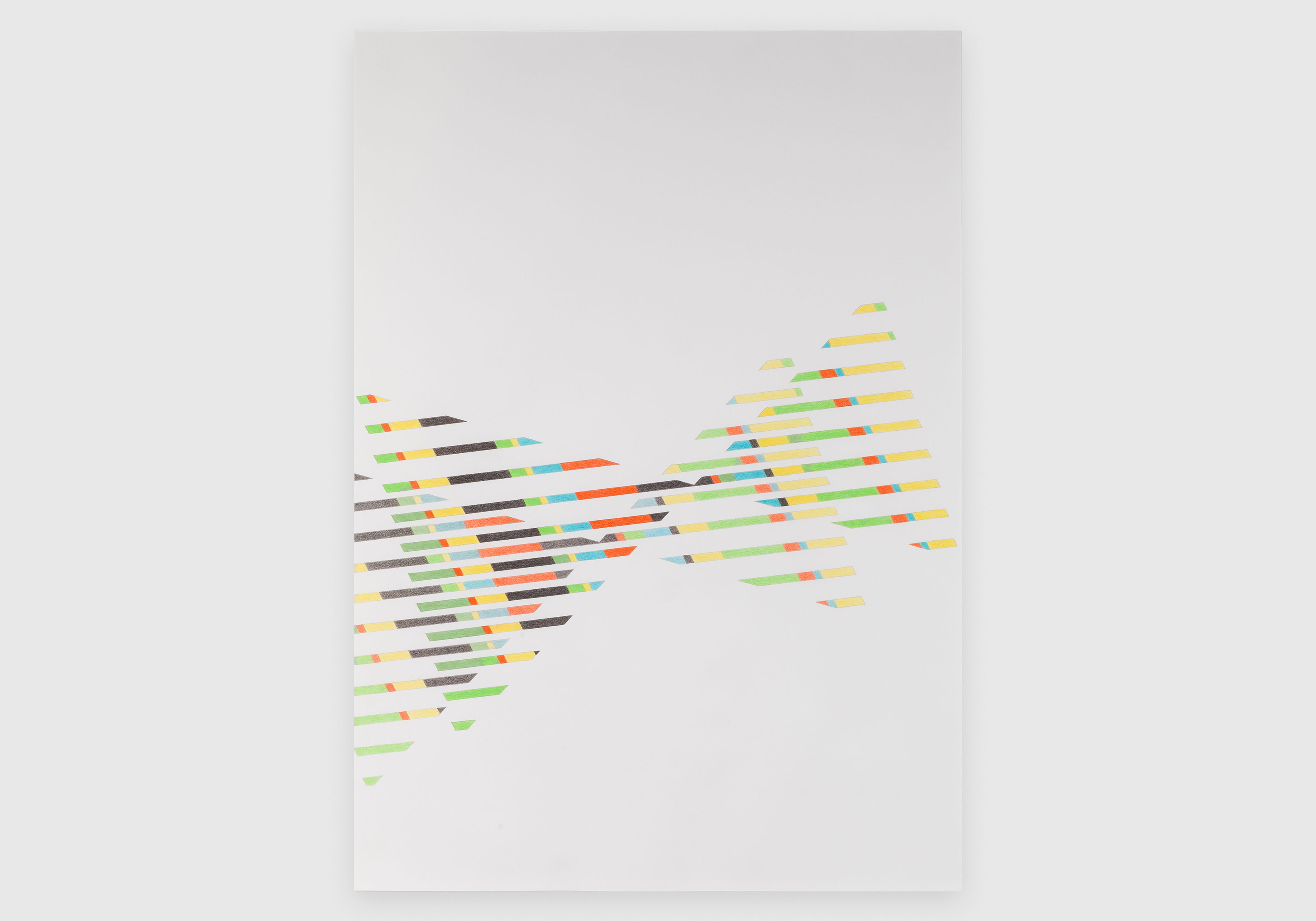 A drawing by Tomma Abts, called Untitled #6, dated 2013.