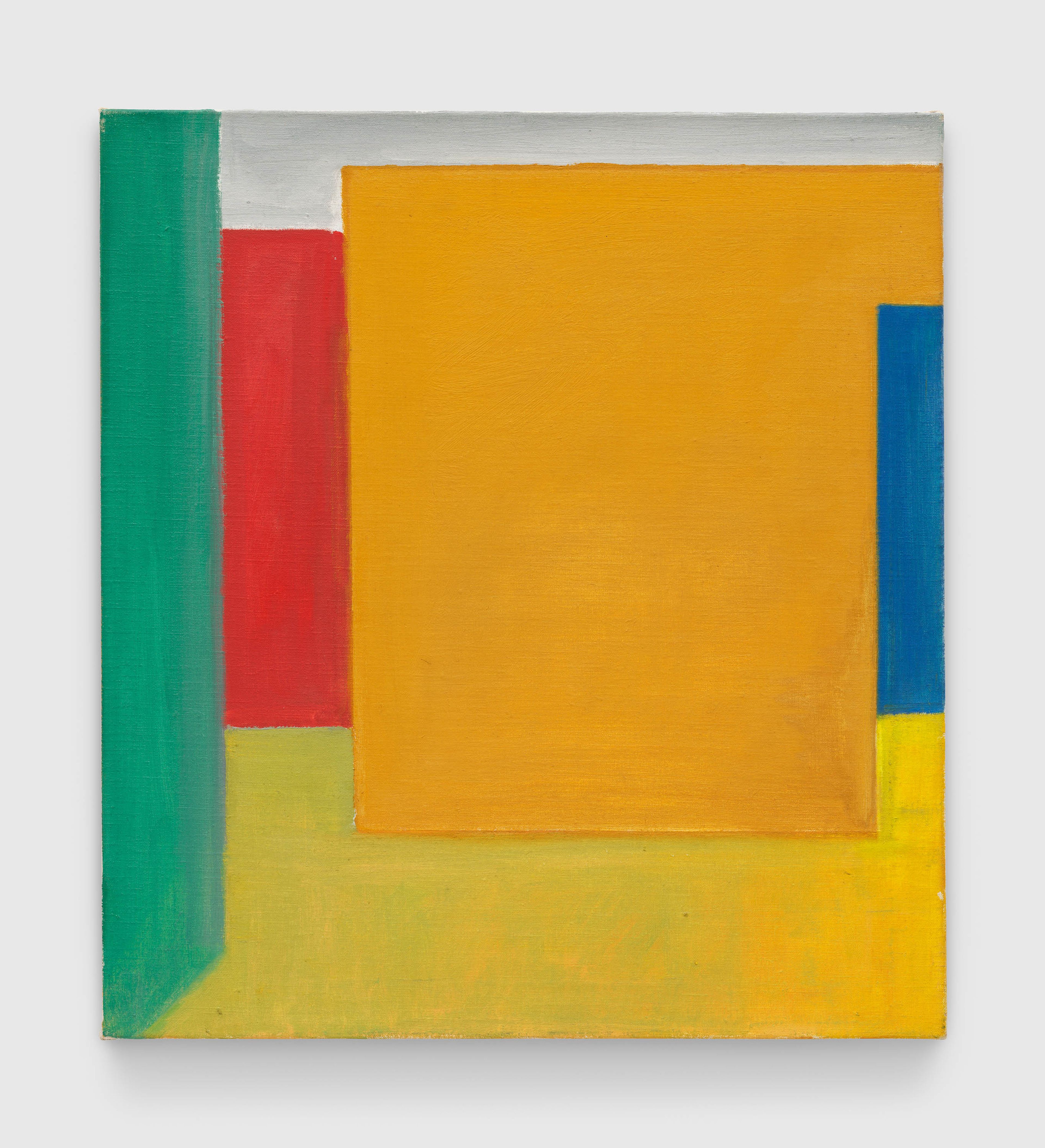 A painting by Raoul De Keyser, titled Model for Cabinet, dated 1989.