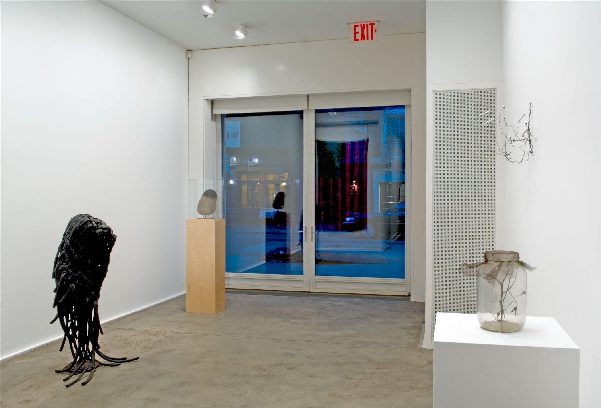 Installation view of the exhibition David Hammons: Selected Works, at Zwirner and Wirth in New York, dated 2006.