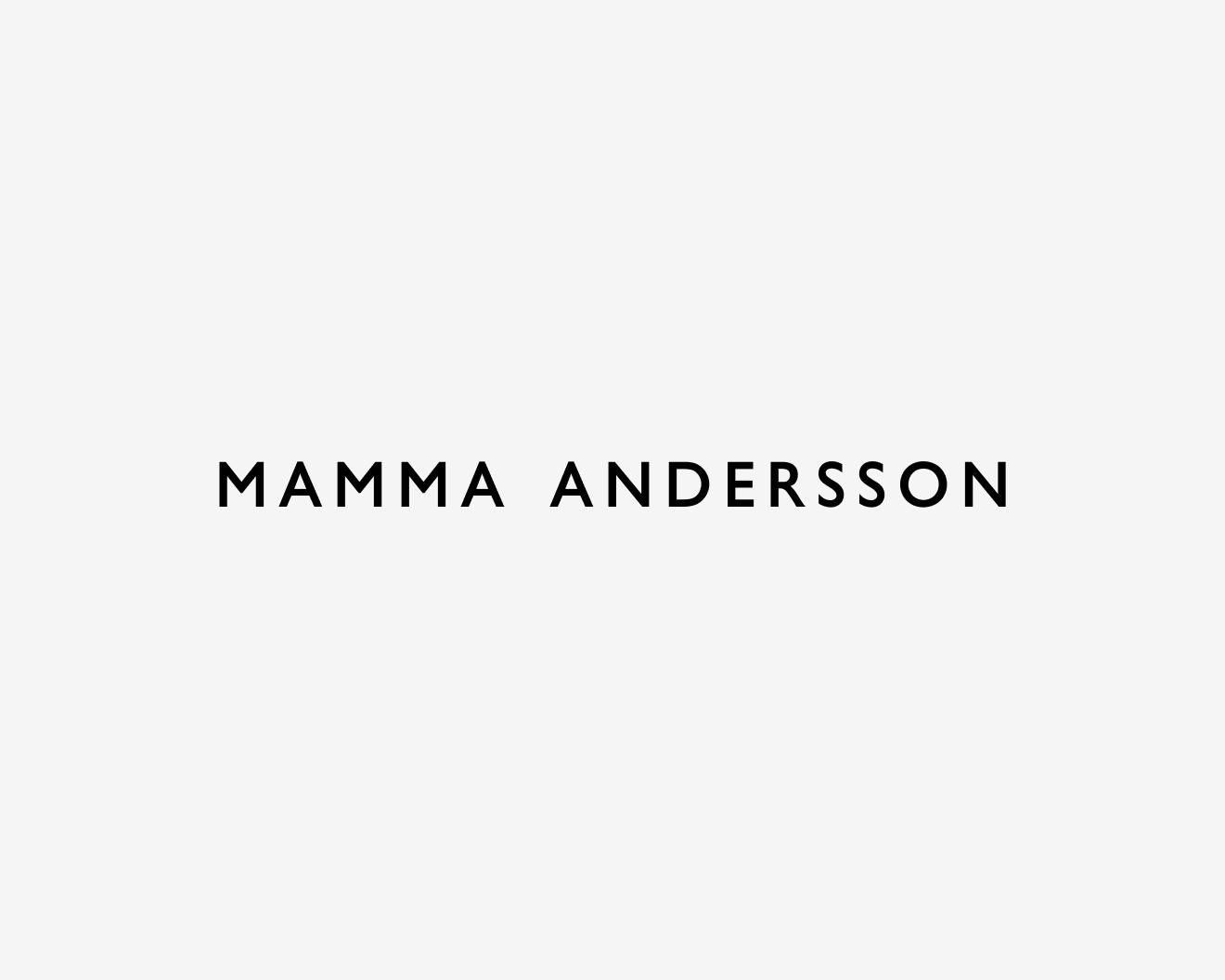 A graphic namecard for Mamma Andersson, dated 2020