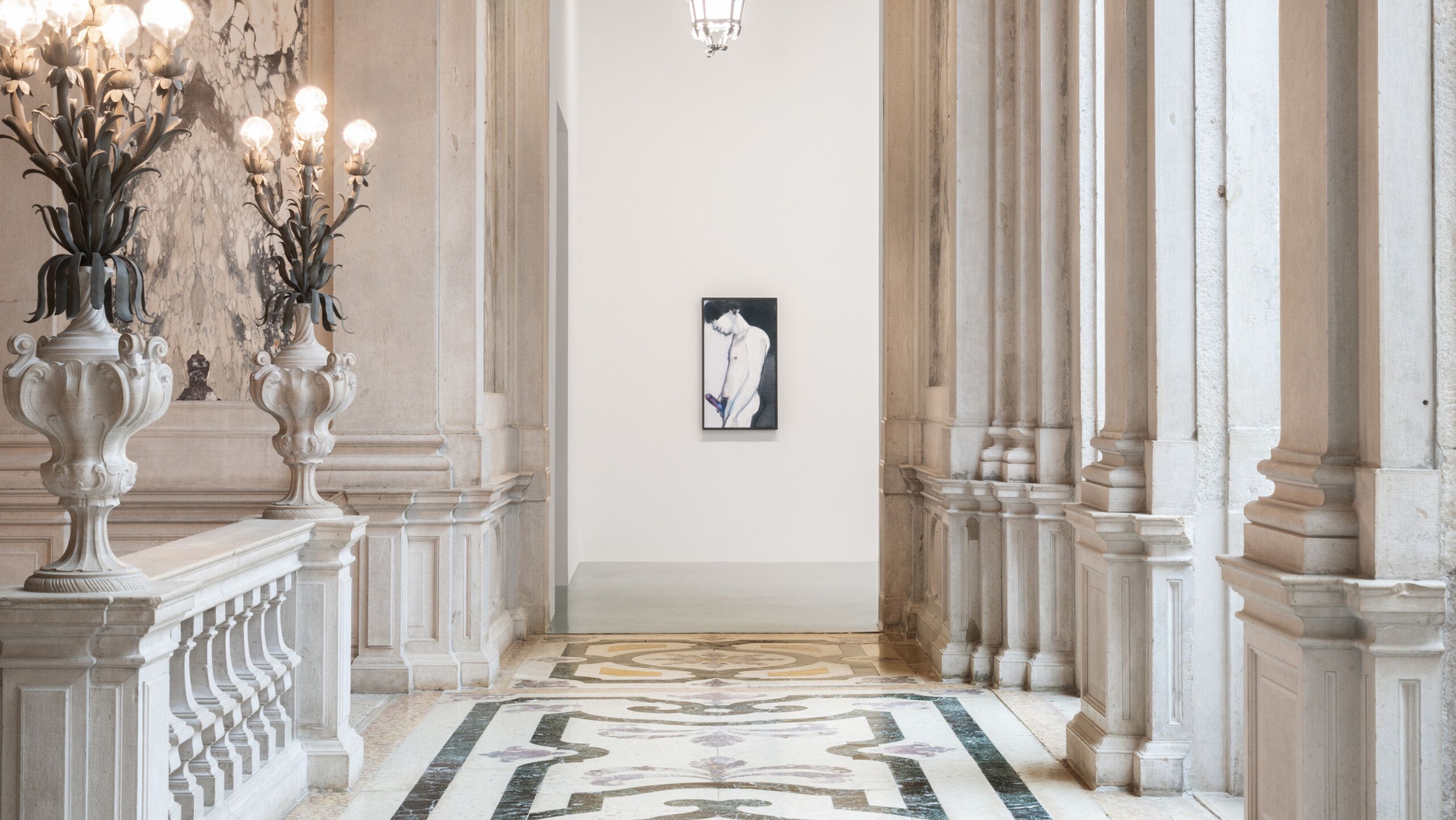 An Installation view, Marlene Dumas, D-rection, 1999, in Marlene Dumas: open-end, Palazzo Grassi, Venice, 2022. Photo by Marco Cappelletti and Filippo Rossi. © Palazzo Grassi. © Marlene Dumas