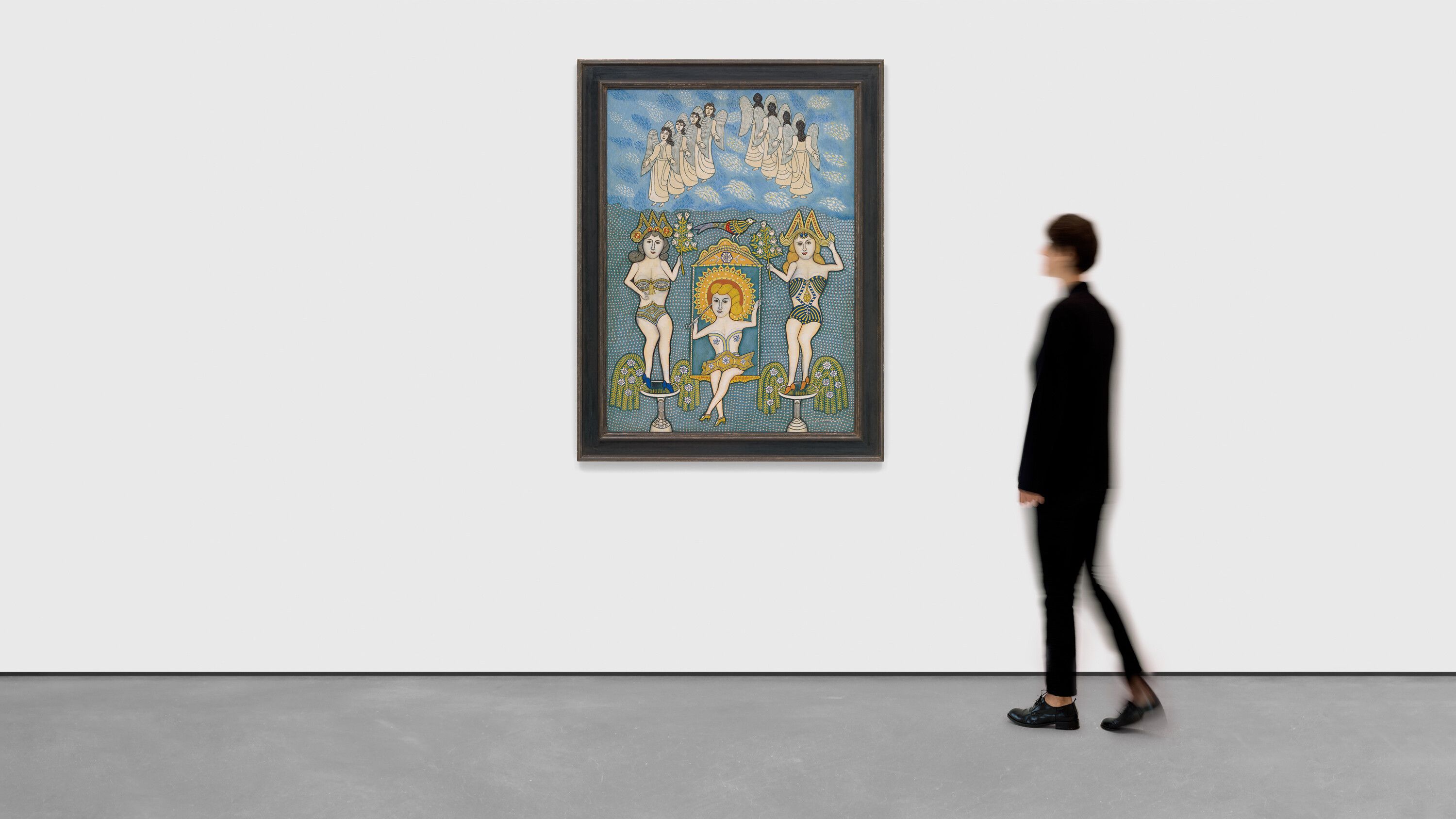 Morris Hirshfield, Stage Girls with Angels, 1945