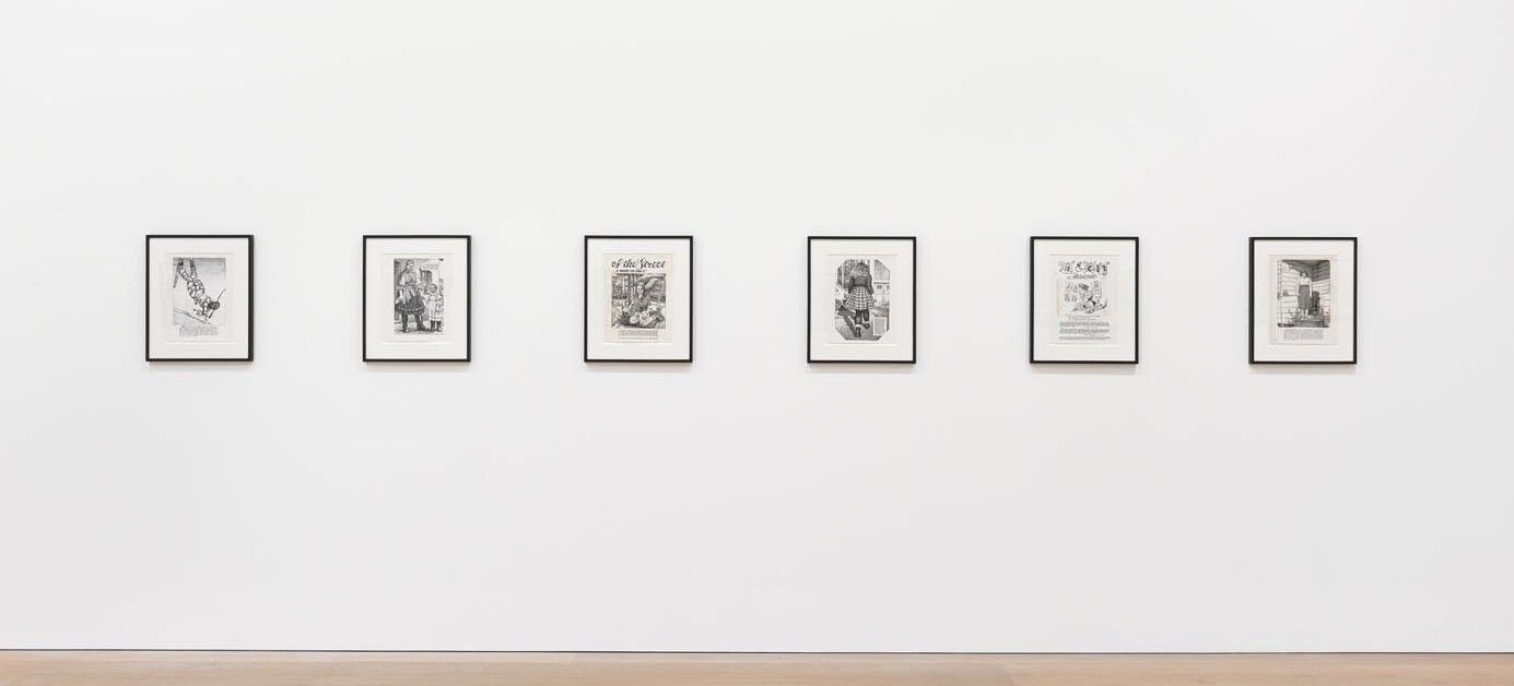 An installation view of the exhibition R. Crumb: Art & Beauty, at David Zwirner London, dated 2016.
