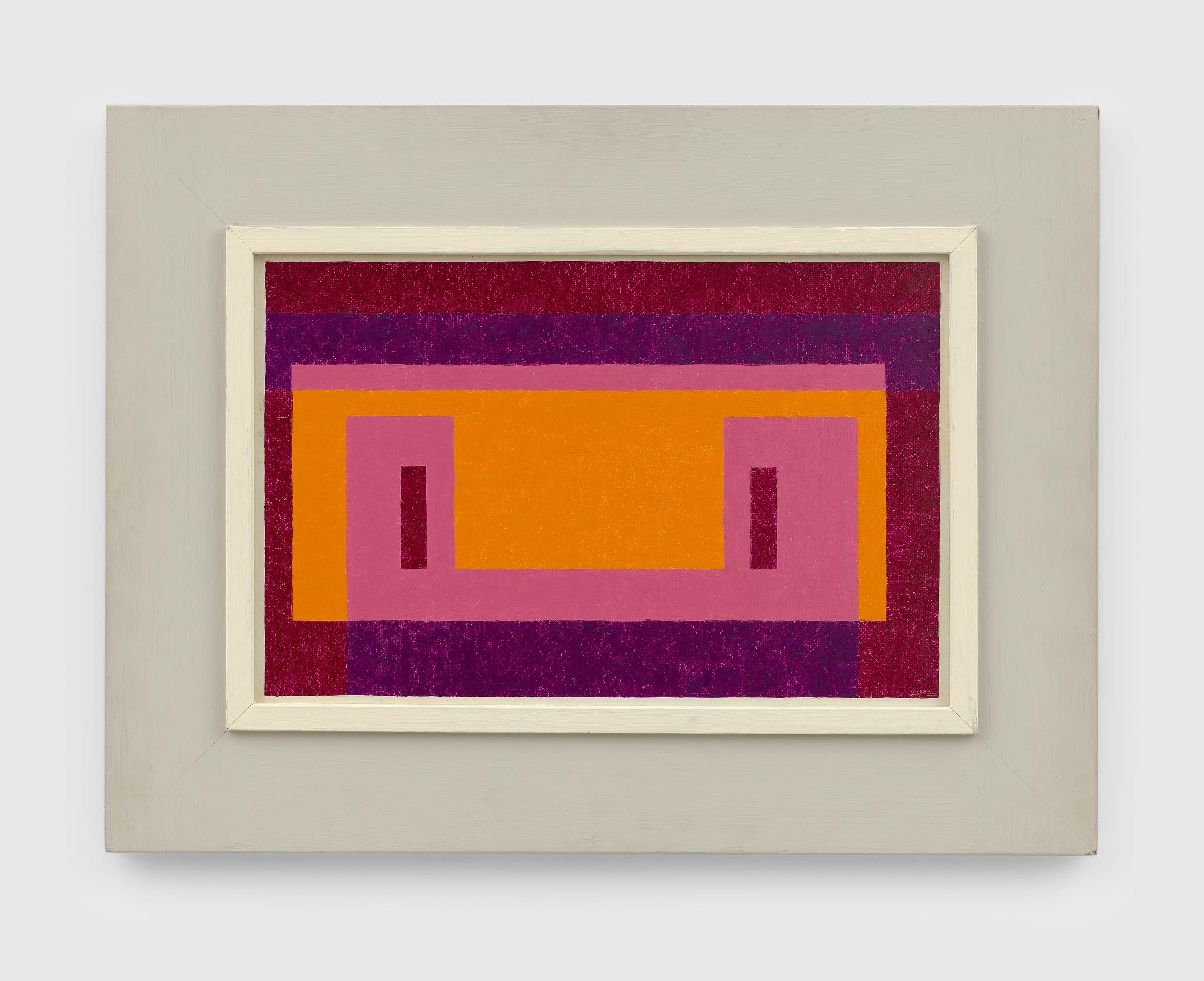 A painting by Josef Albers, titled Familiar Front, dated 1948 to 1952.