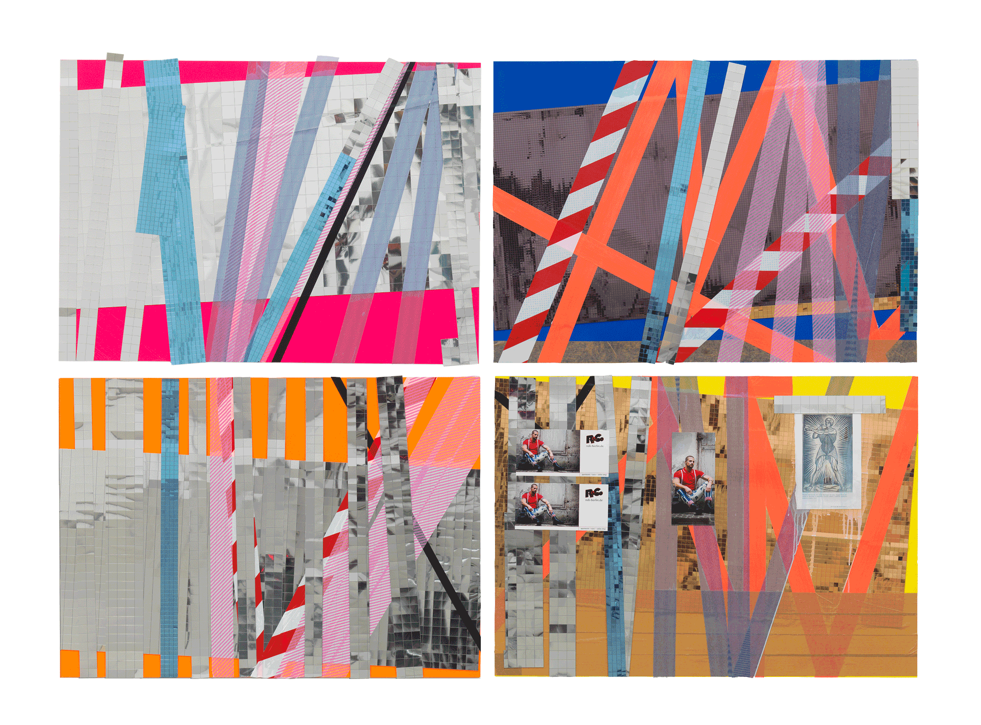 A sculpture by Isa Genzken, titled Briefmarke III, dated 2014.