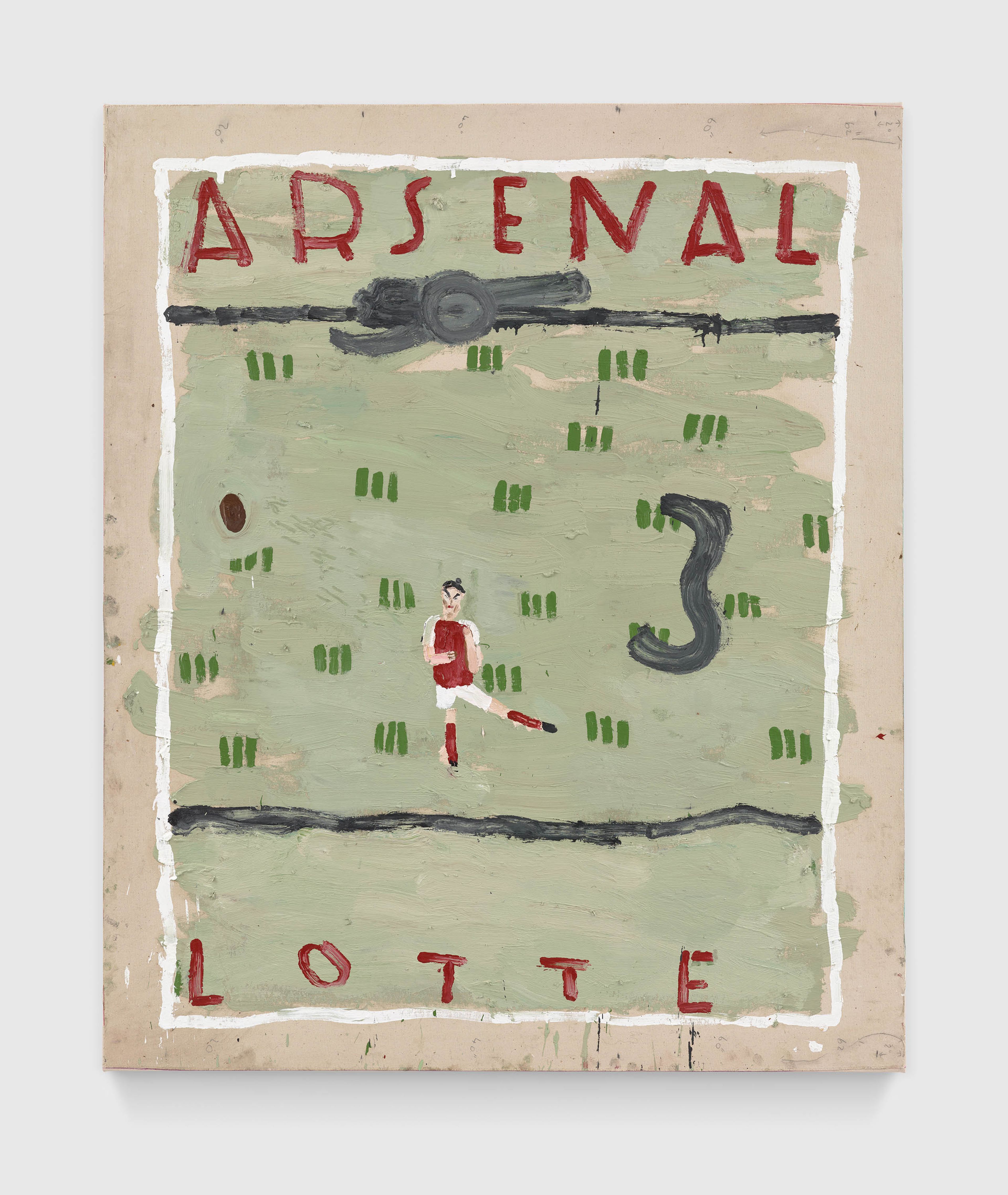 A painting by Rose Wylie, titled Lotte, dated 2025.