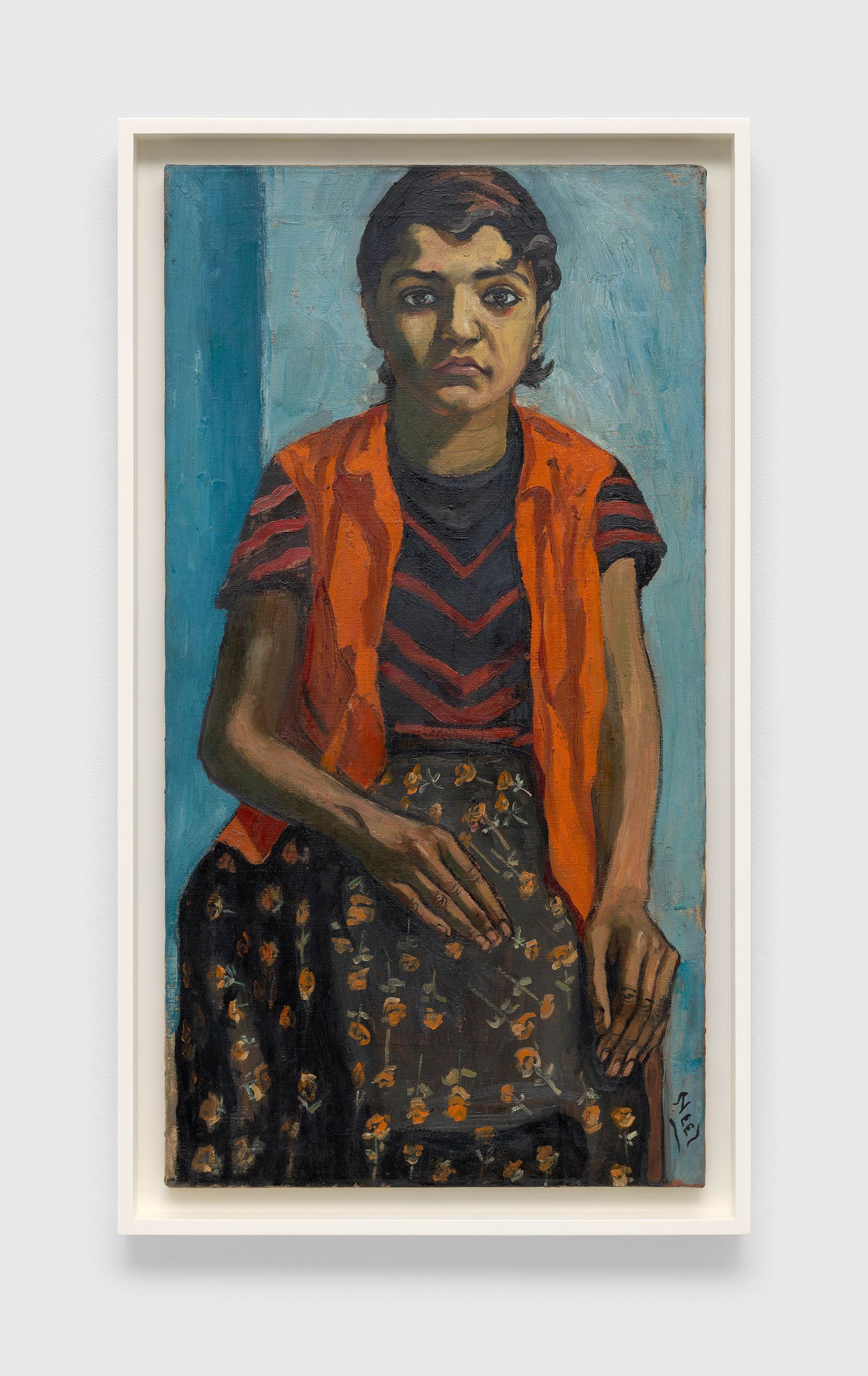 An untitled painting by Alice Neel, dated 1958.