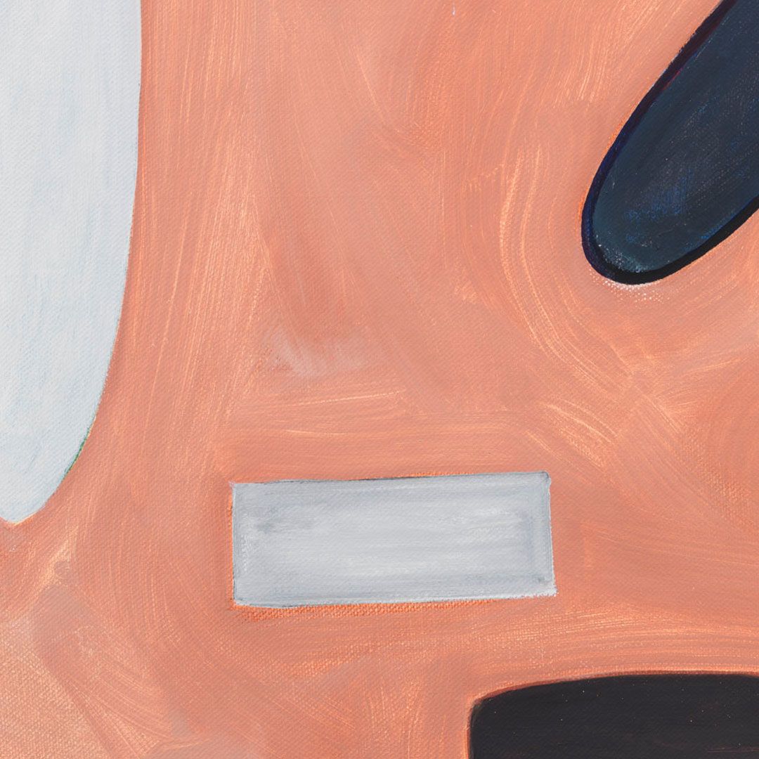 A detail from a painting by Raoul De Keyser, titled Across 2 (Avond), dated 2000-2001