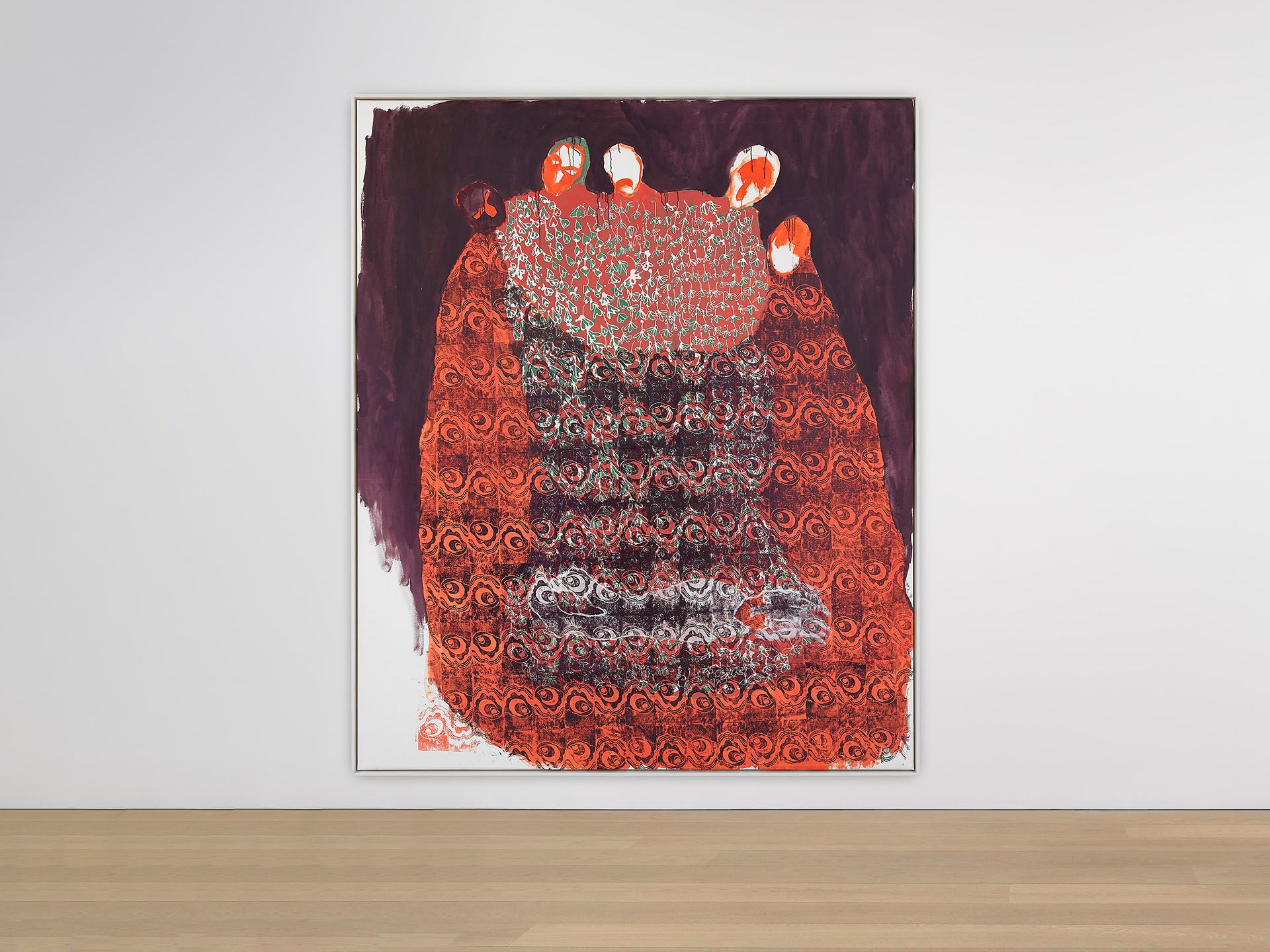 A painting by Portia Zvavahera, titled This is where I travelled [4], dated 2020.