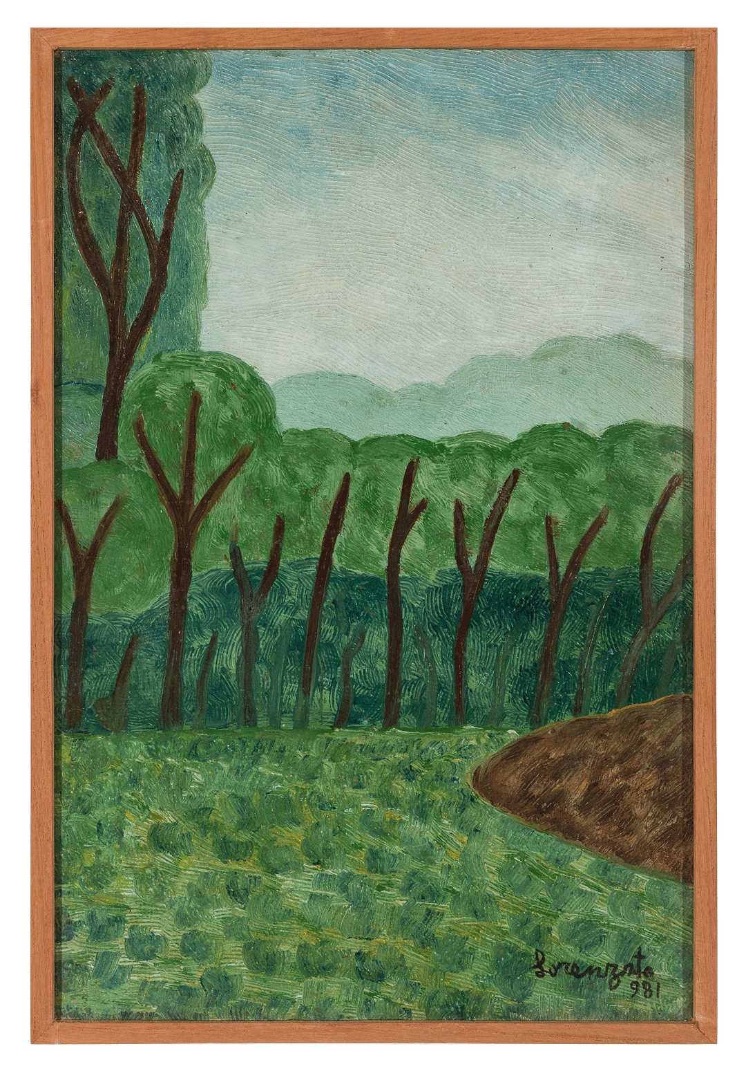 A painting by Amadeo Luciano Lorenzato, titled Sem título, translated as Untitled, dated 1981.