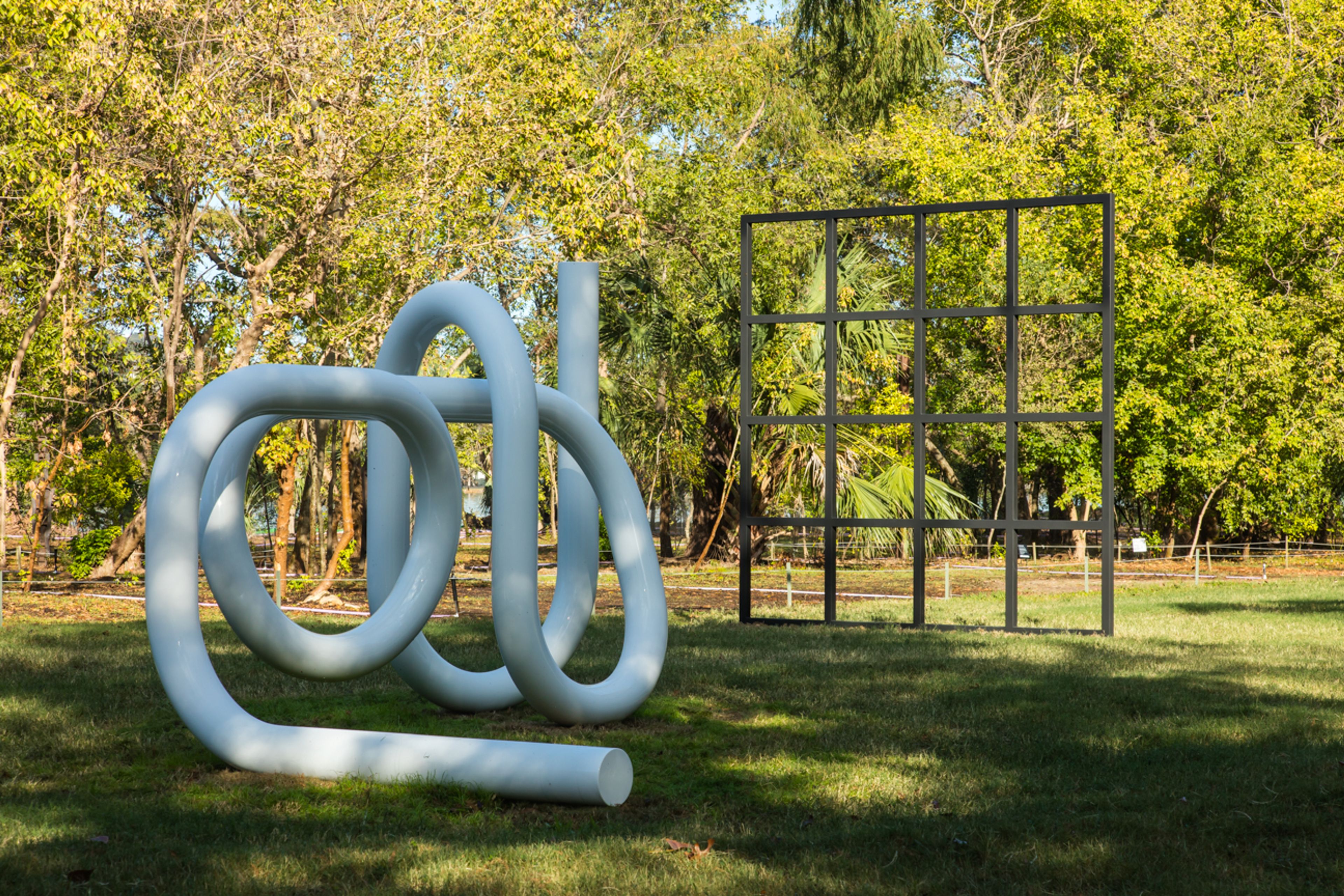 Installation view of Carol Bove at the The Contemporary Austin in Texas, dated 2017.