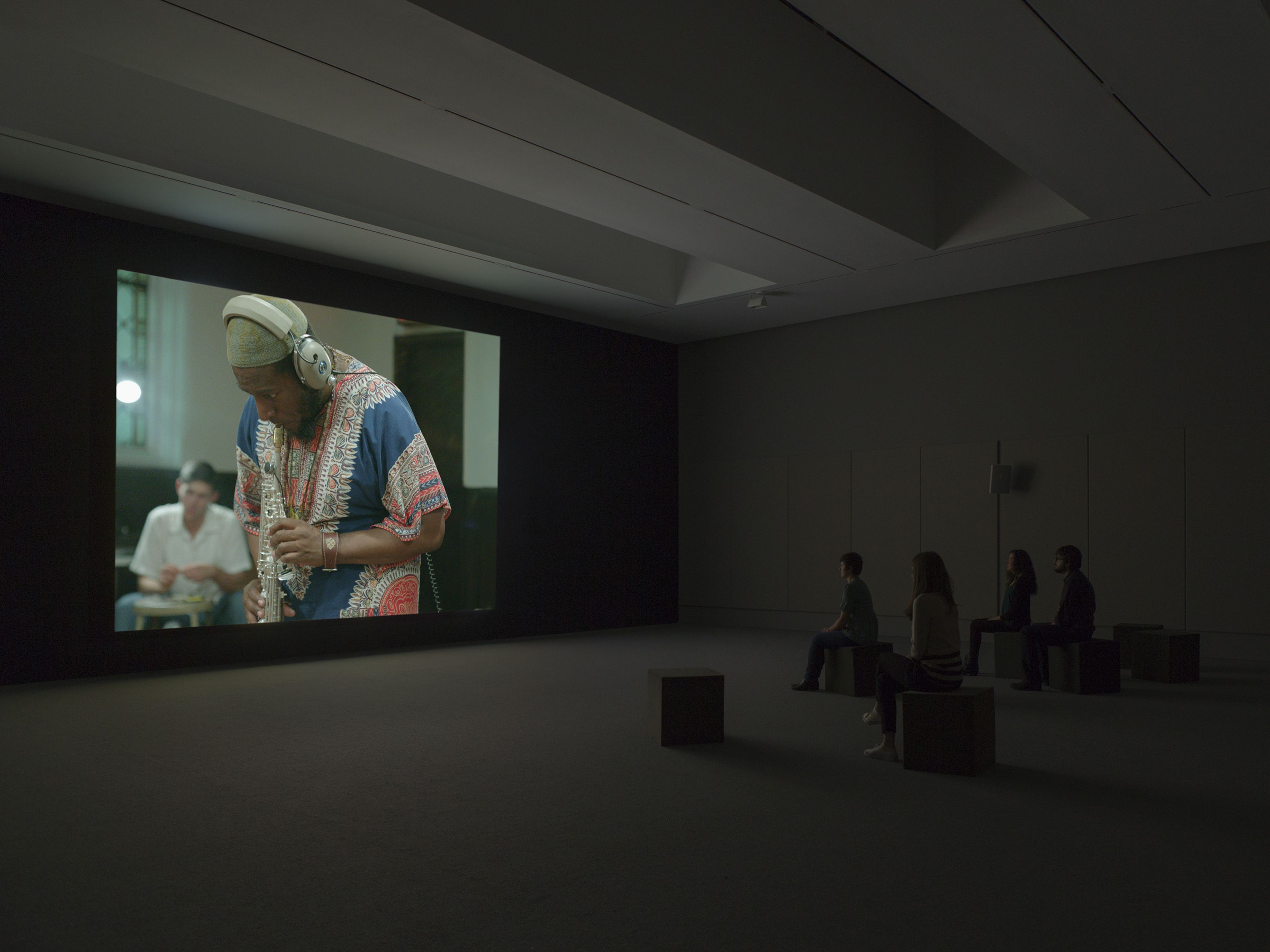 A film installation by Stan Douglas, titled Luanda-Kinshasa, dated 2013.