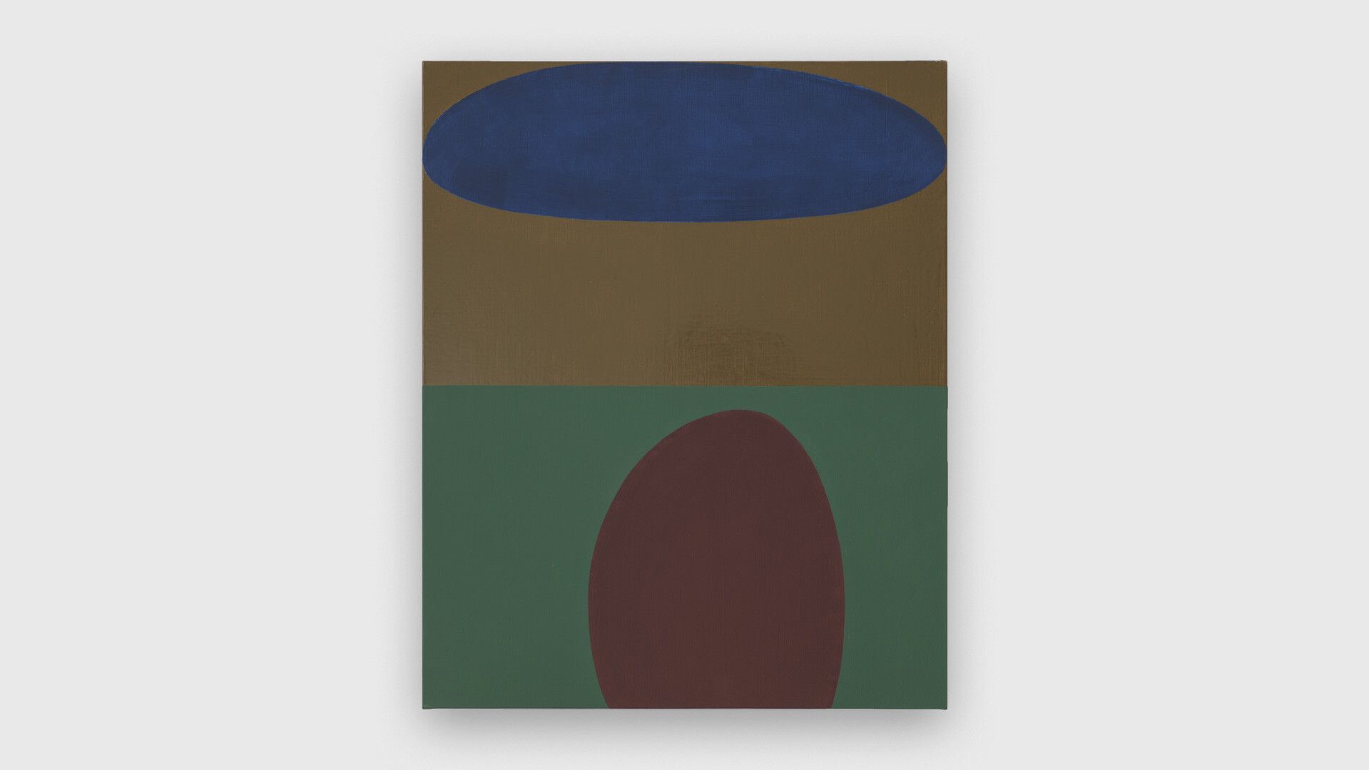 An oil painting on linen by Suzan Frecon, titled tessera, dated 2020.