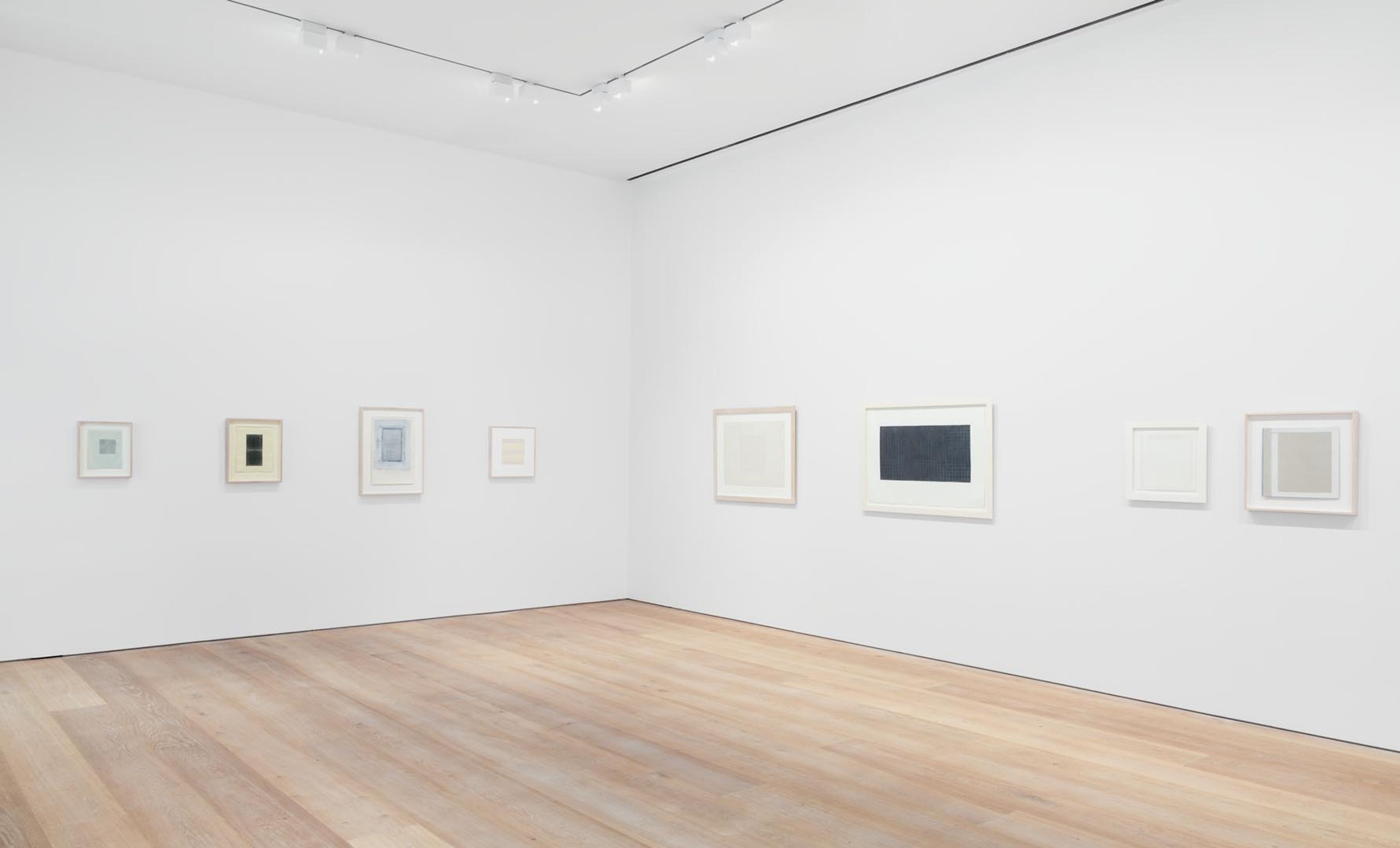 Installation view of the exhibition Selections from The Kramarsky Collection, at David Zwirner in New York, dated 2015.