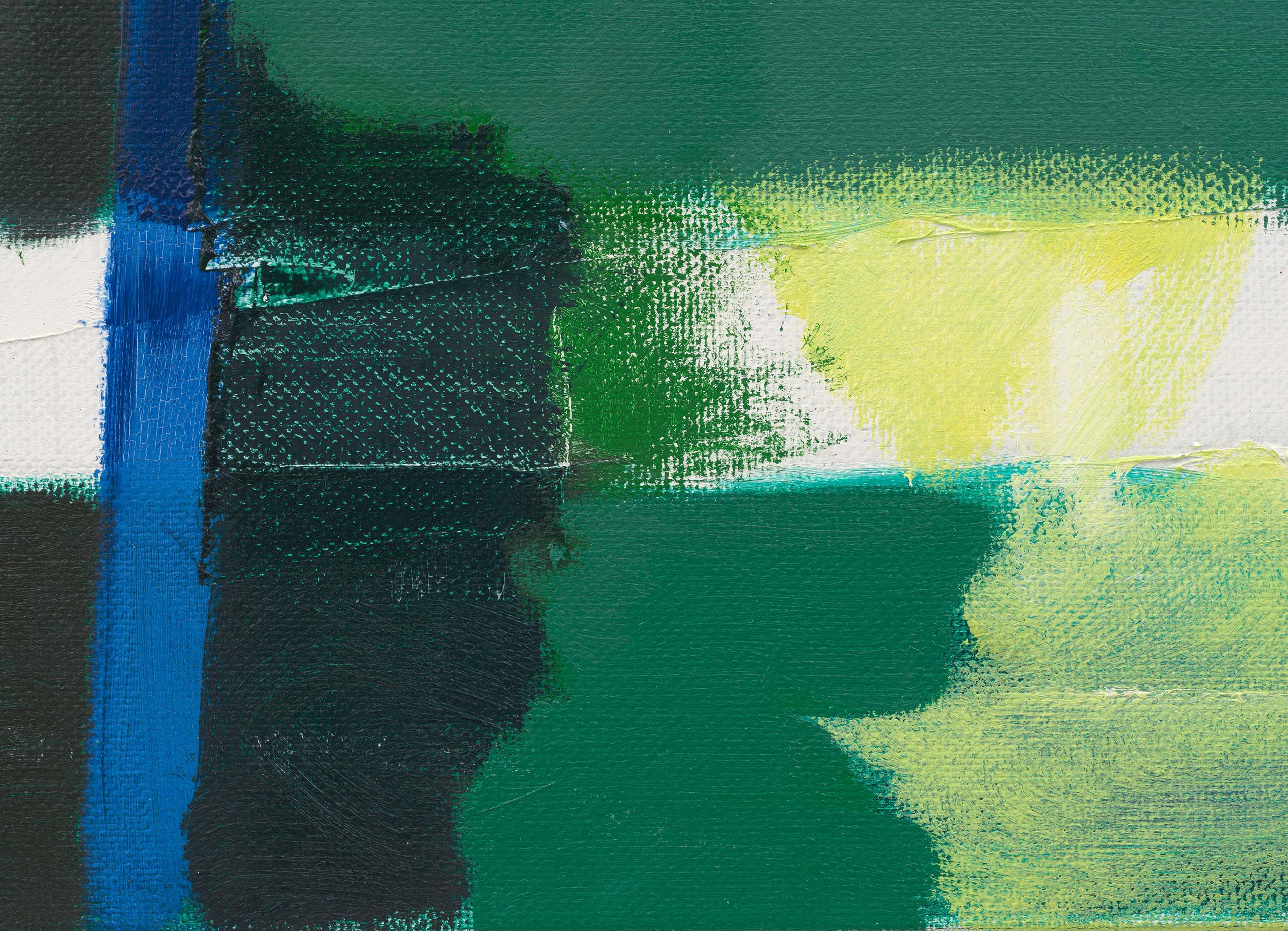 A painting by Raoul De Keyser, titled Hal, dated in 1984 and 1985.