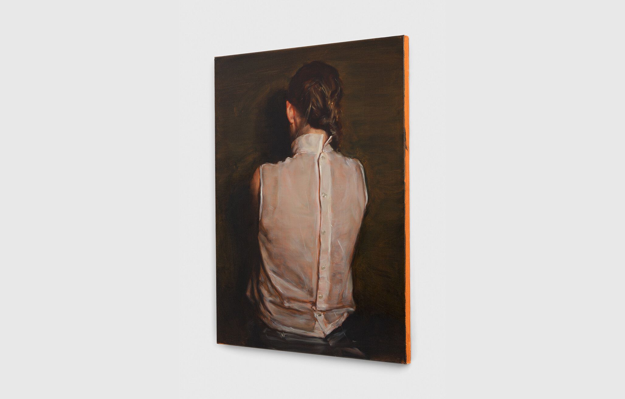A painting by Borremans titled "The Ear"