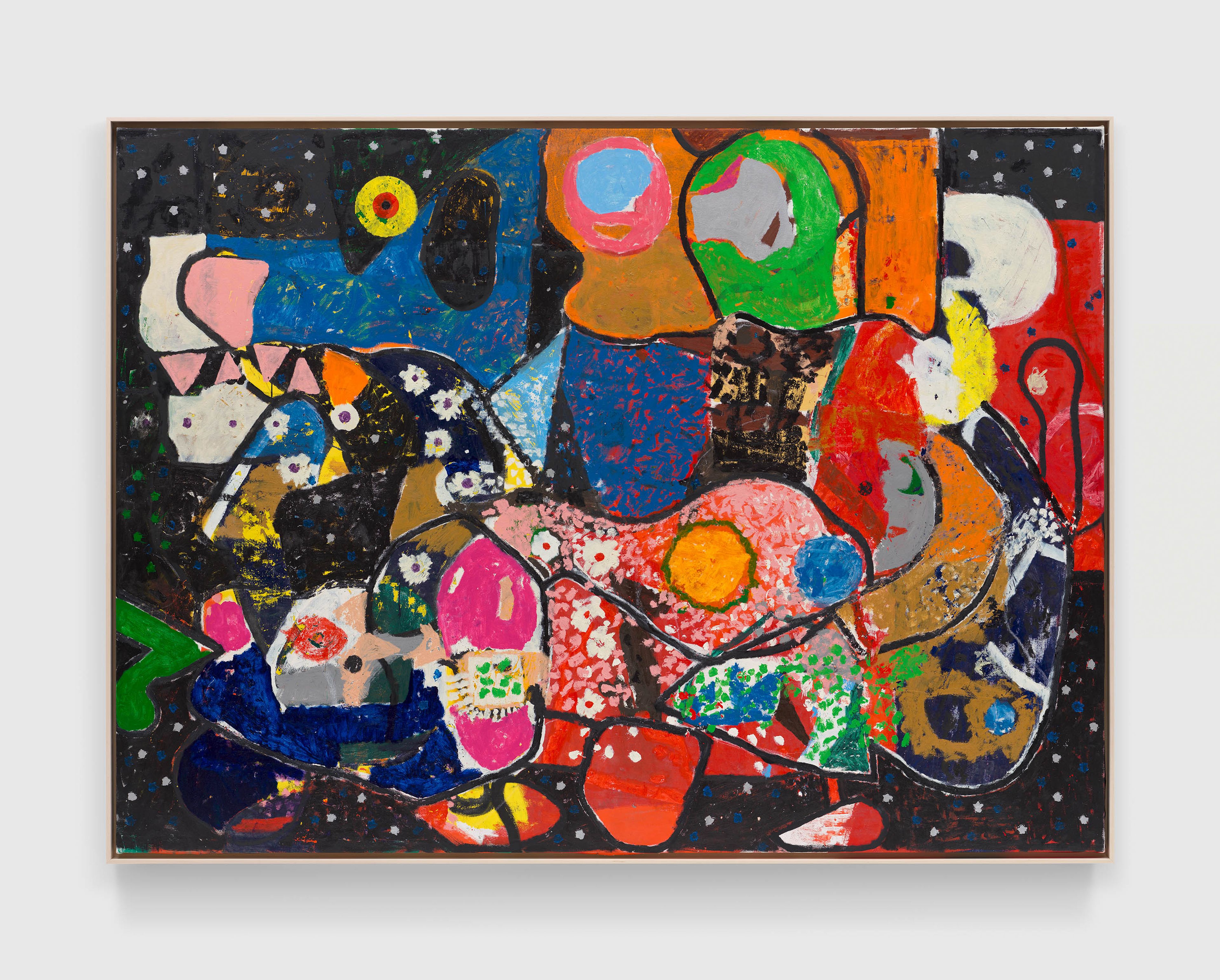 A painting by Joe Bradley, titled Good World, dated 2025.