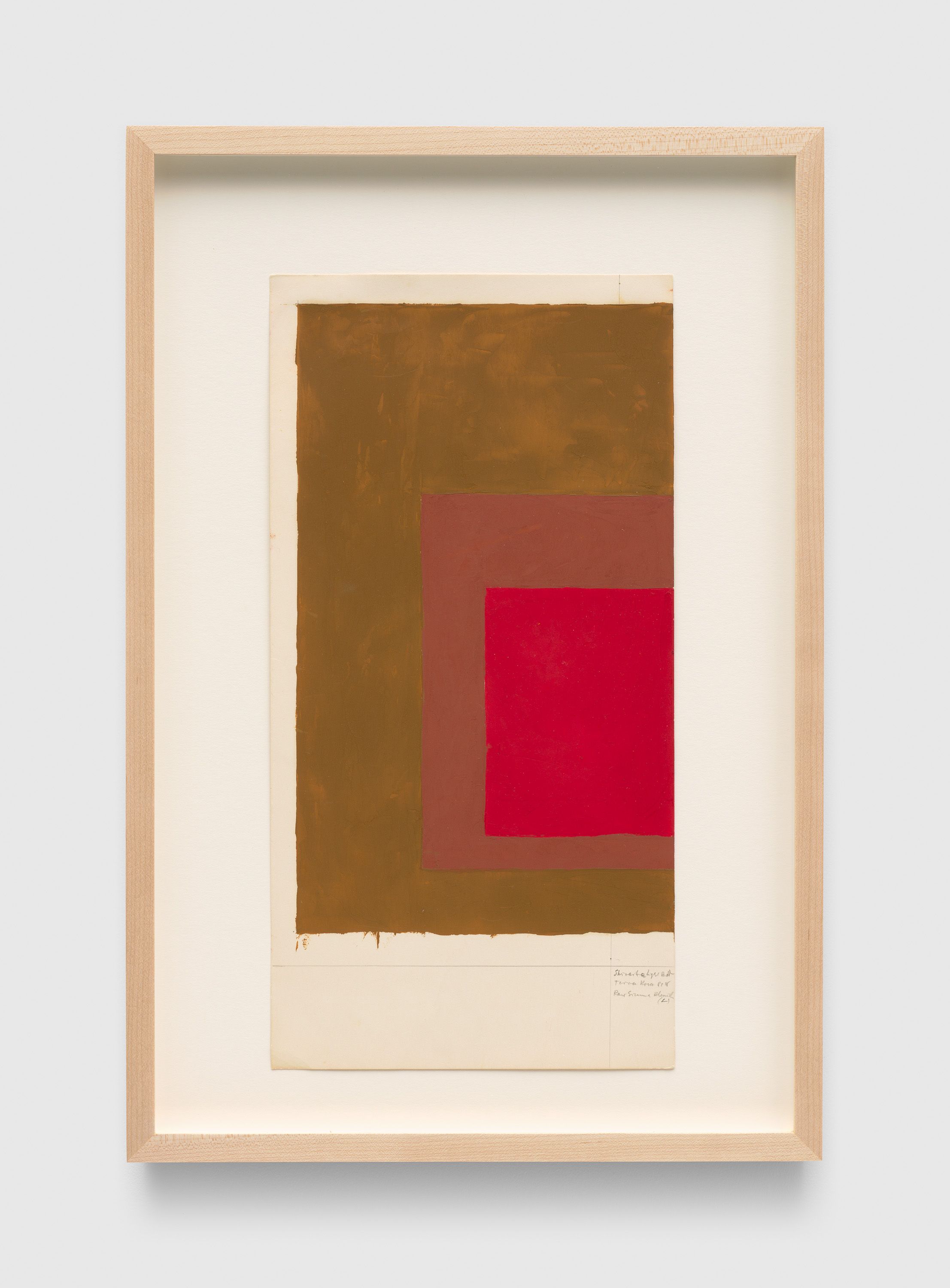 Josef Albers: Color study for a Homage to the Square, c. 1964-1969