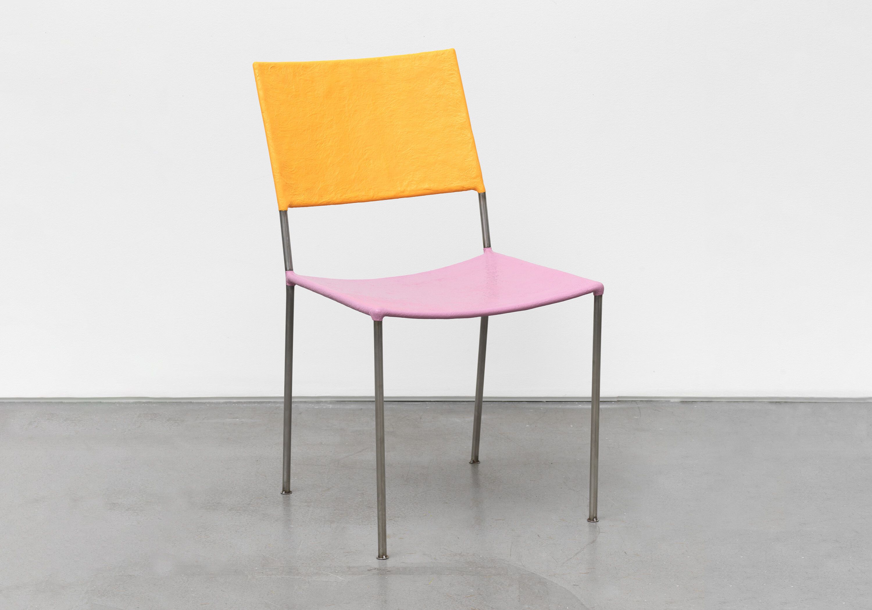 A chair by Franz West, titled ﻿Künstlerstuhl (Artist's Chair), 2006 to 2022.