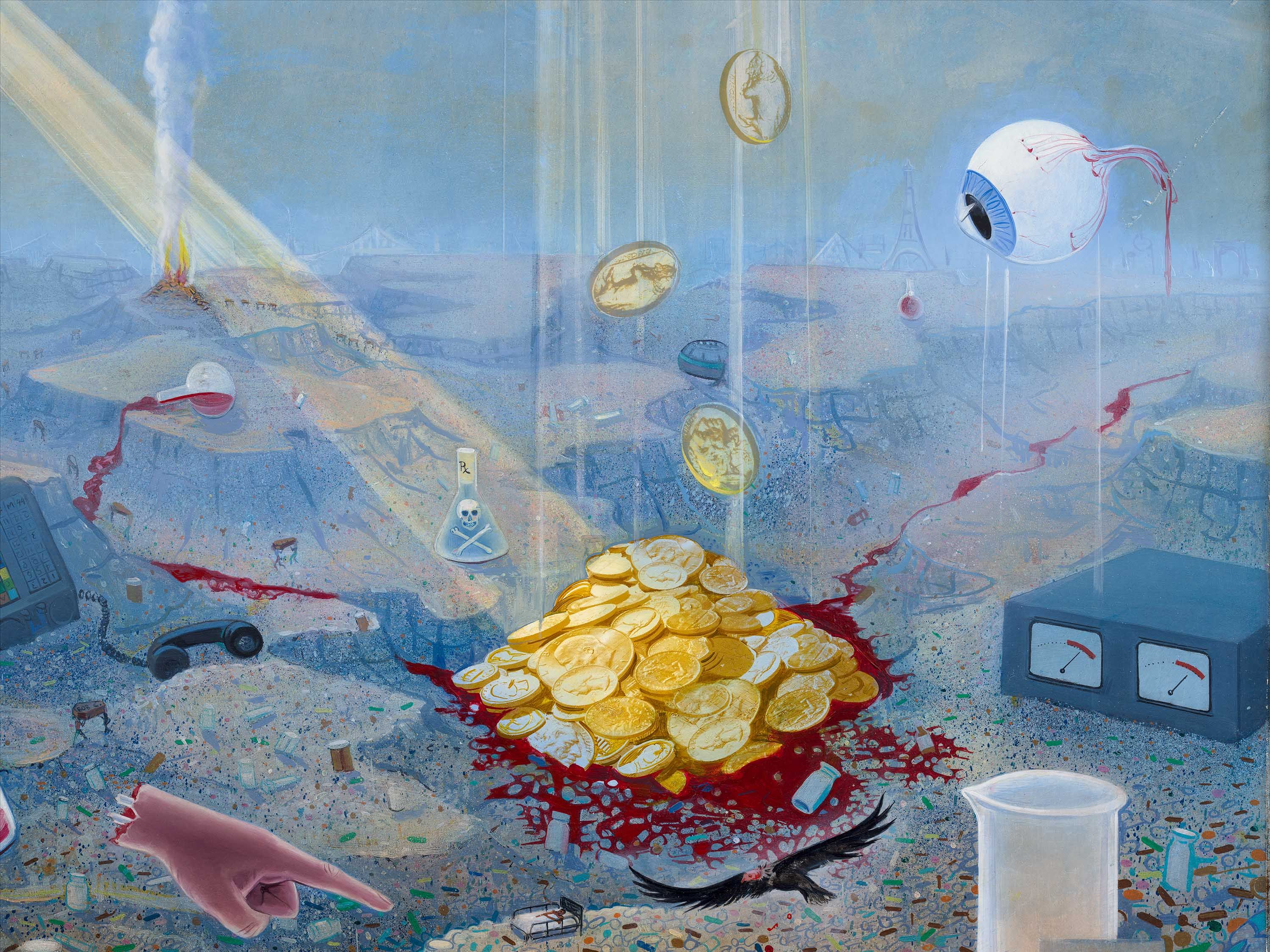 A second detail from the work Wizard made by Frank Moore, dated 1994