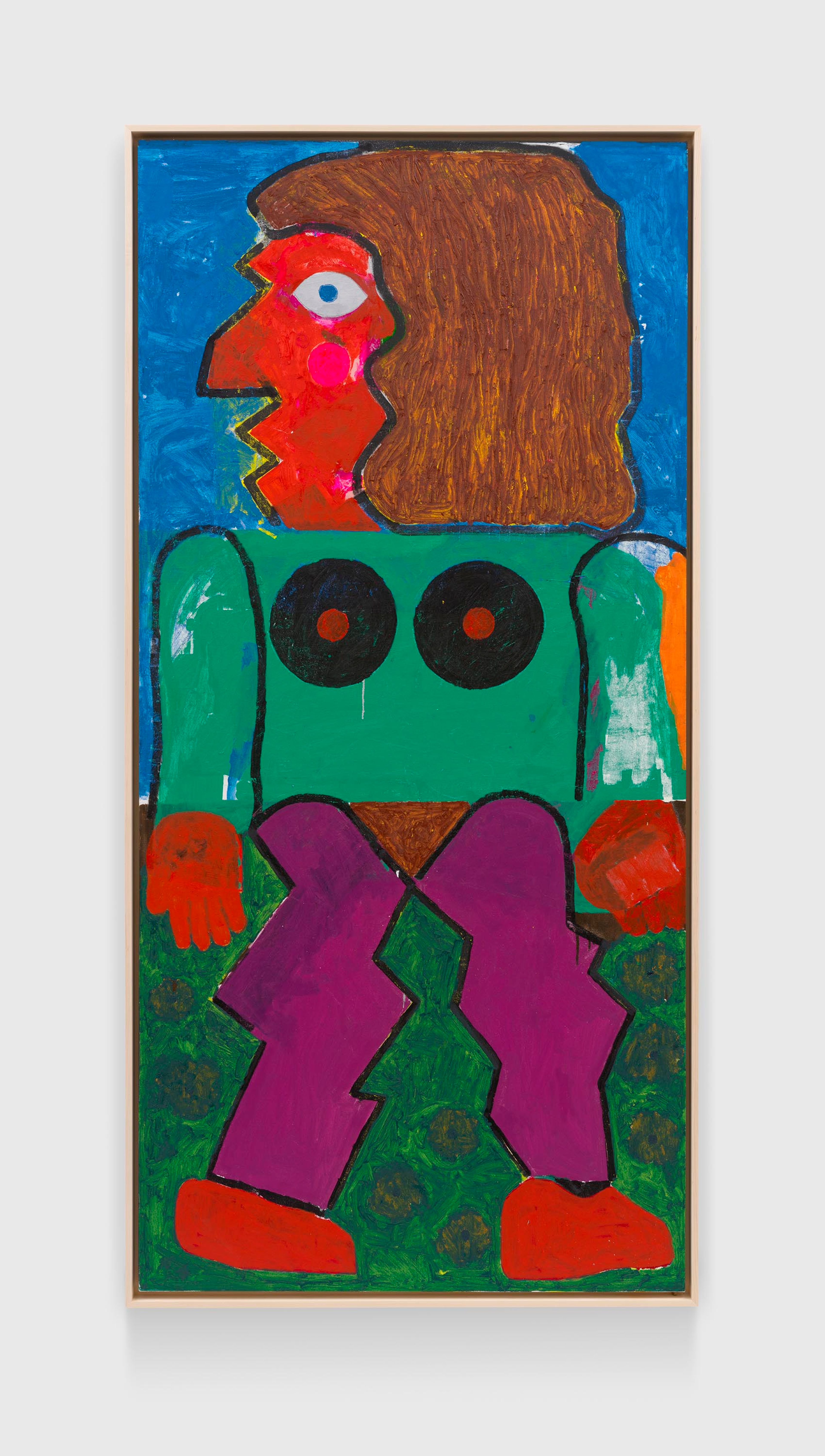 A painting by Joe Bradley, titled Dum Dum, dated 2025.