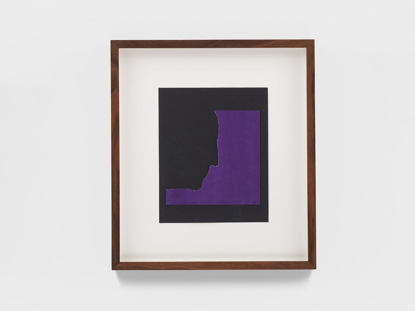 A work on paper by Marcel Duchamp, titled Autoportrait de profil, translated as Self-Portrait in Profile, dated 1963.