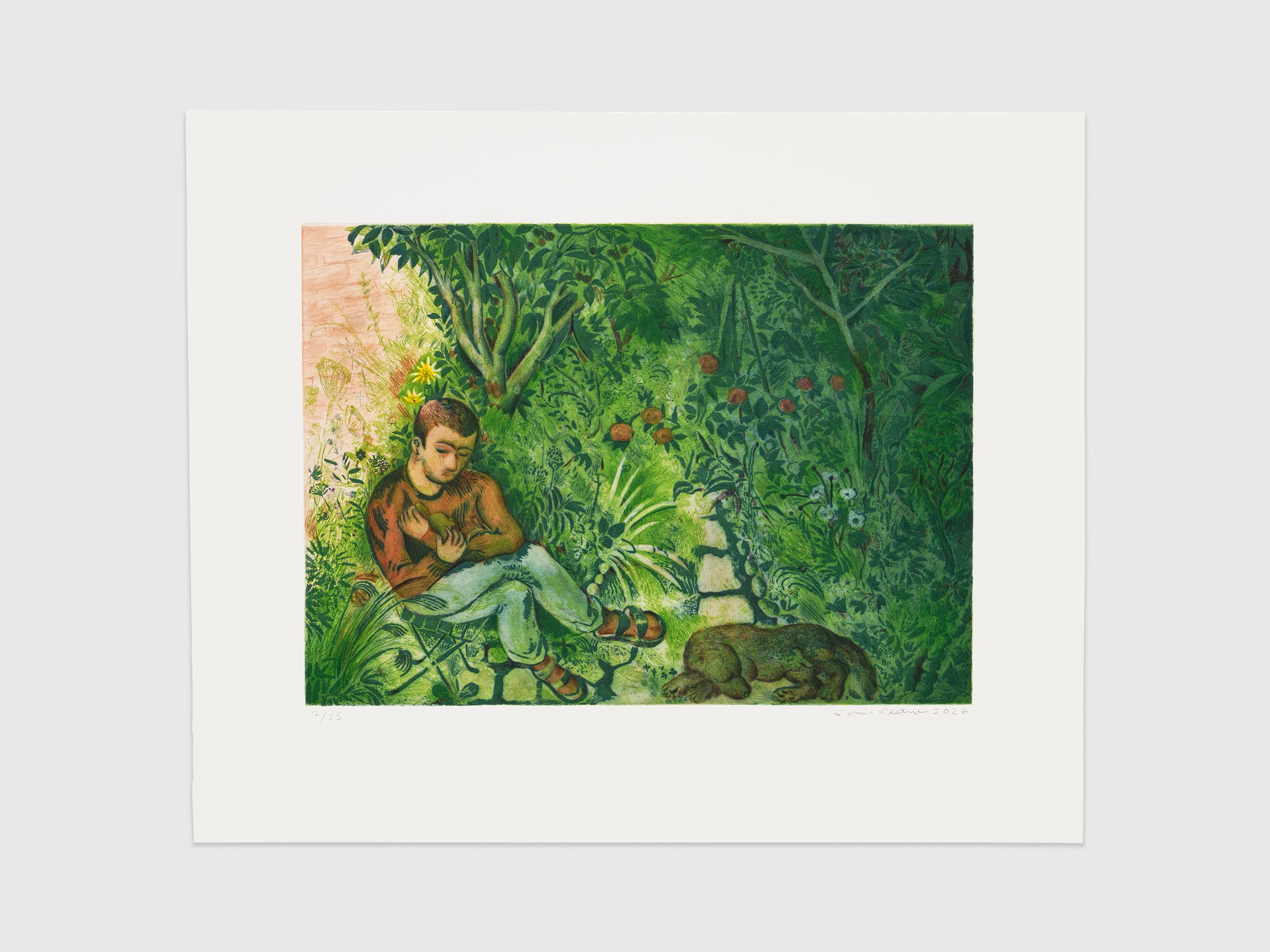 A print by Louis Fratino, titled September 3, dated 2026.