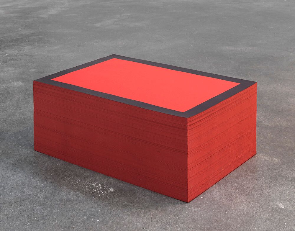 A sculpture by Felix Gonzalez-Torres, titled "Untitled" (NRA - National Rifle Association), dated 1990.