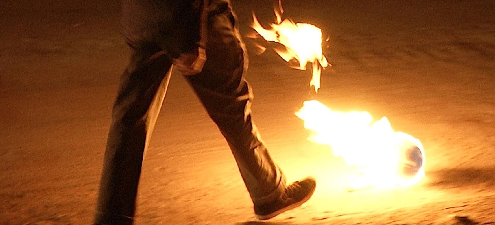A still from a video by Francis Alys, at David Zwirner London, dated 2016.