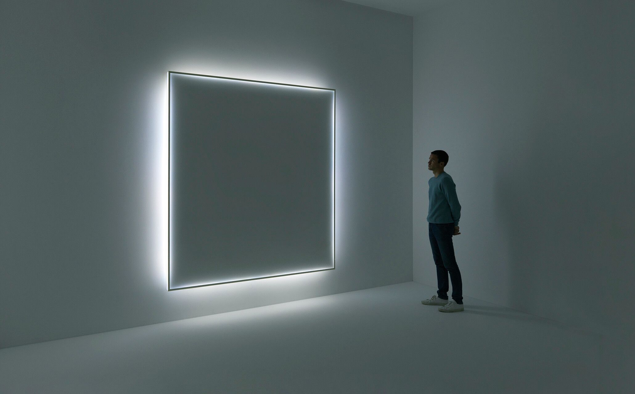 Installation view of an untitled work by Doug Wheeler, dated 1967.